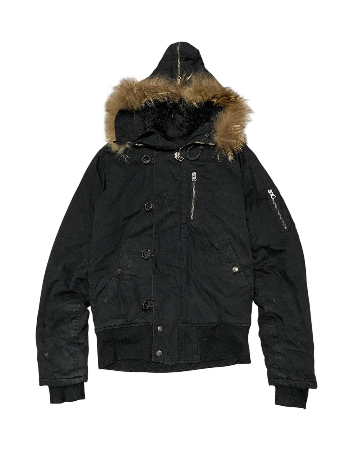 Vanquish 2000's Vanquish Furhoodie Apocalypse Bomber Jacket Size M / US 6-8 / IT 42-44 - 4 Thumbnail