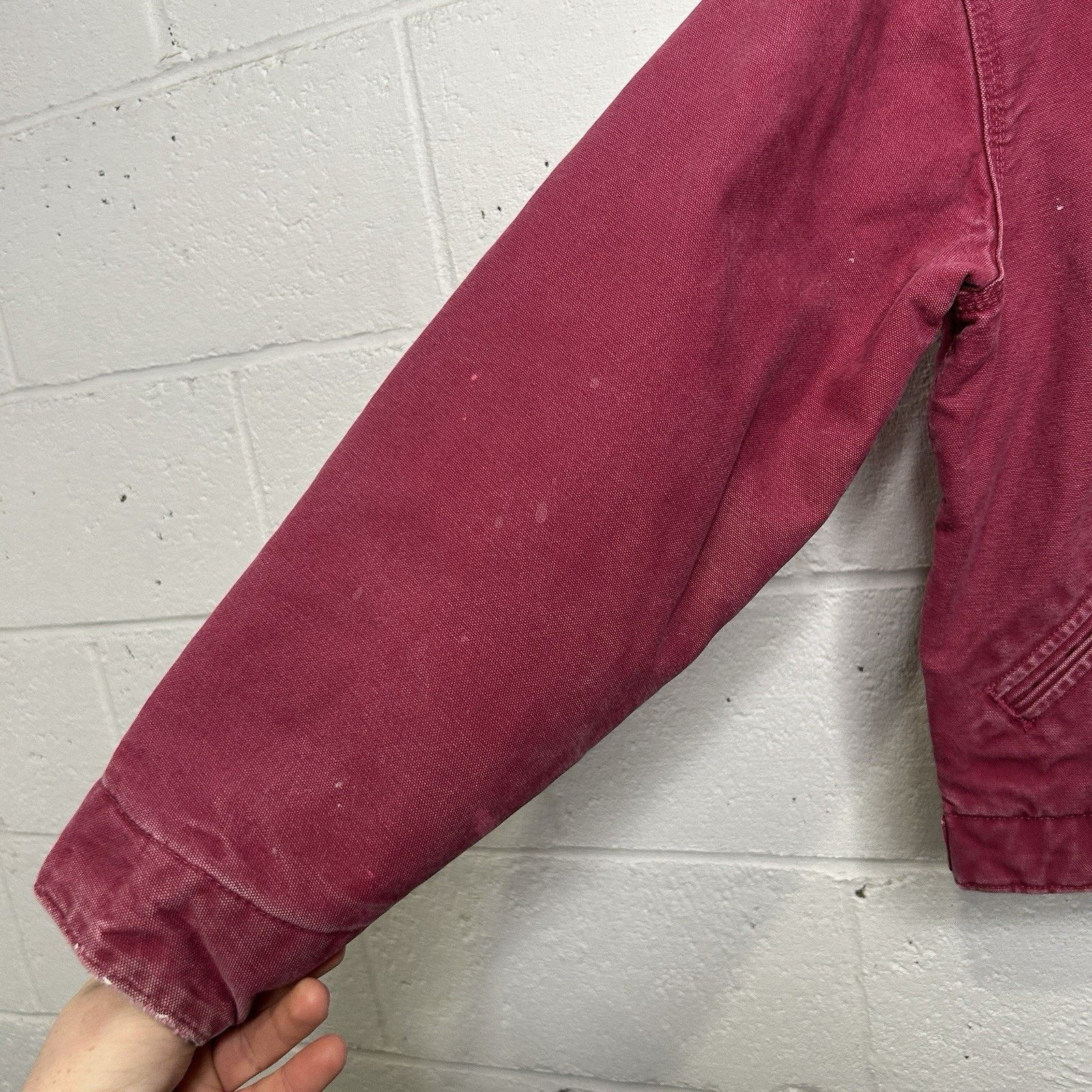 Carhartt Y2K Carhartt Sherpa-Lined Detroit Jacket “Raspberry” WJ097 Size S / US 4 / IT 40 - 8 Thumbnail