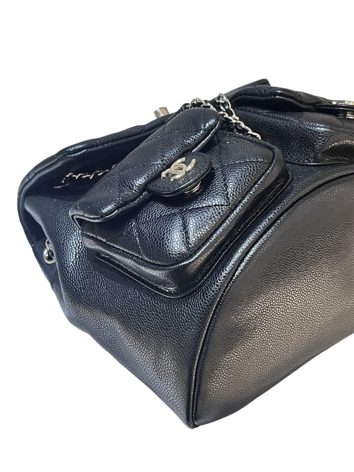 Chanel Chanel Duma Medium Shiny Black Caviar Quilted Backpack Size ONE SIZE - 2 Thumbnail