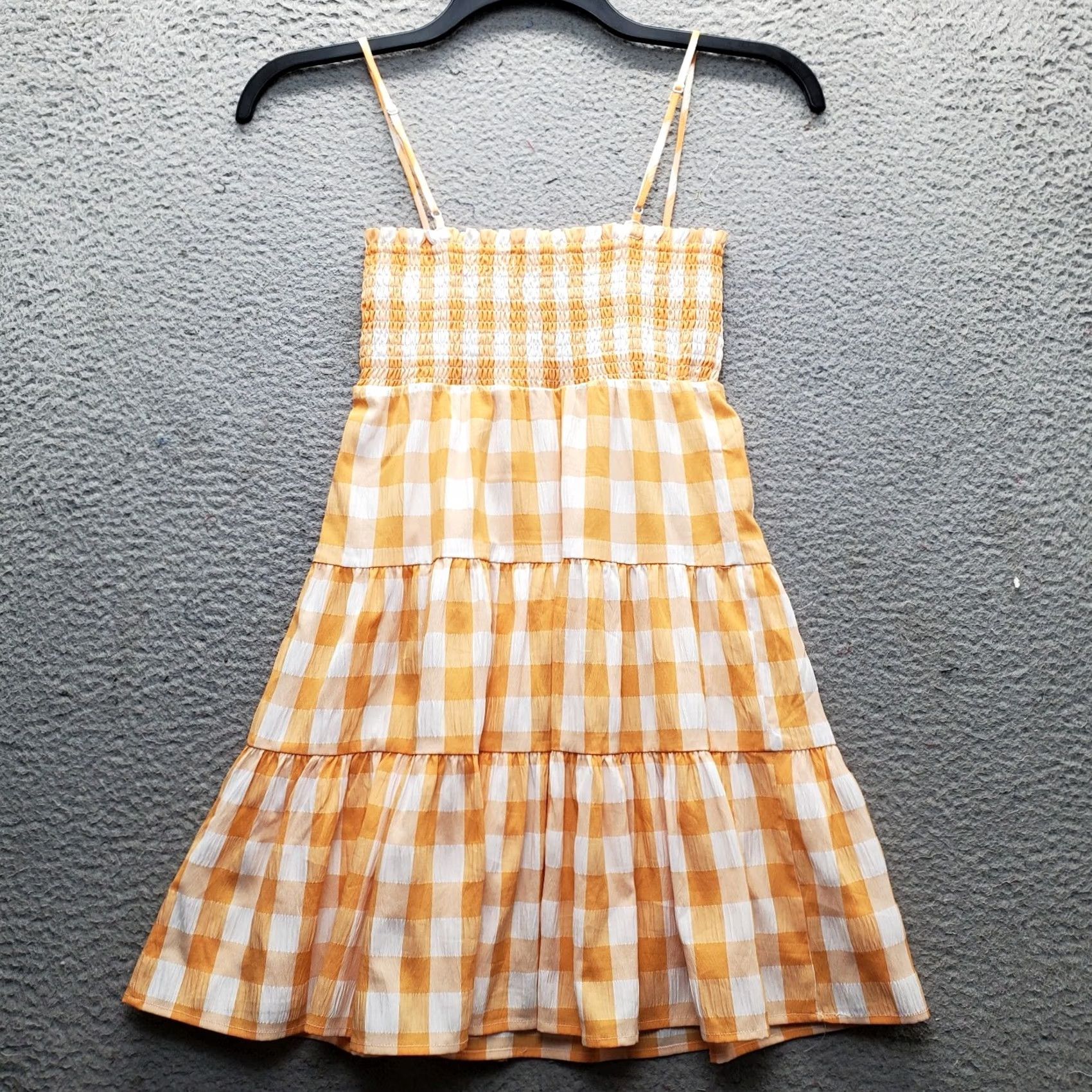 BB Dakota BB Dakota Mini Dress Womens XS Multi Gingham Smocked Chest Tiered Size XS / US 0-2 / IT 36-38 - 2 Thumbnail