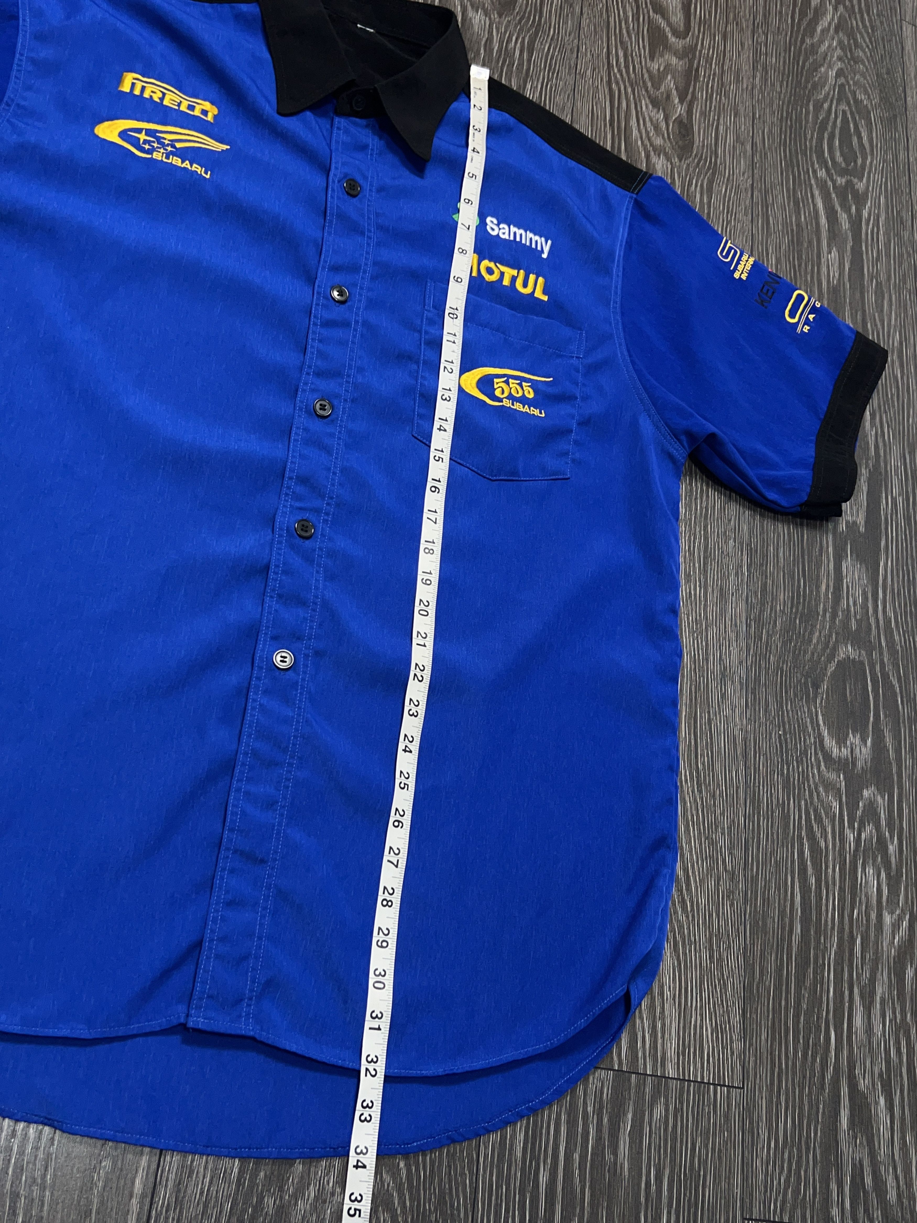ICON Motorsports Subaru World Rally Team Worker Button Short Sleeve Racing Size US XL / EU 56 / 4 - 7 Thumbnail