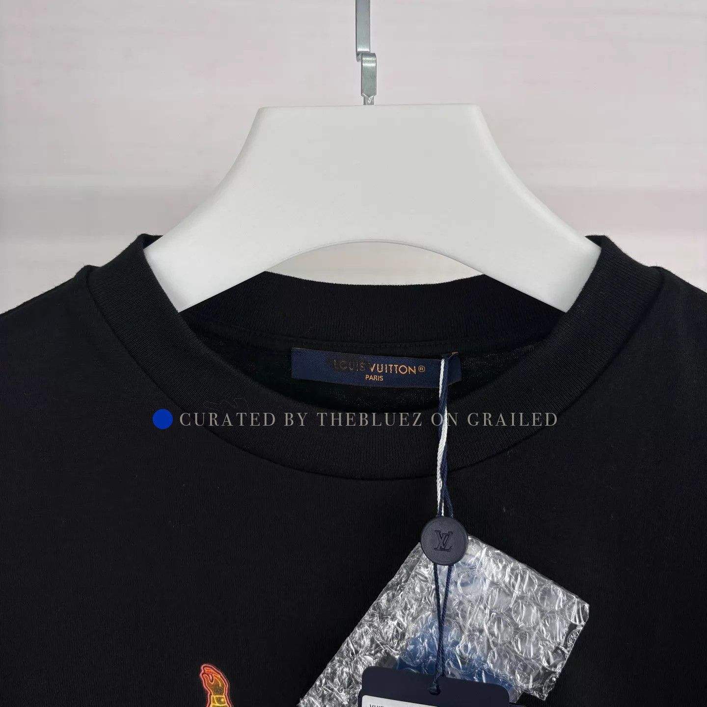 Louis Vuitton Neon Rhinestone Short Sleeve Tee in Black Size US L / EU 52-54 / 3 - 1 Thumbnail