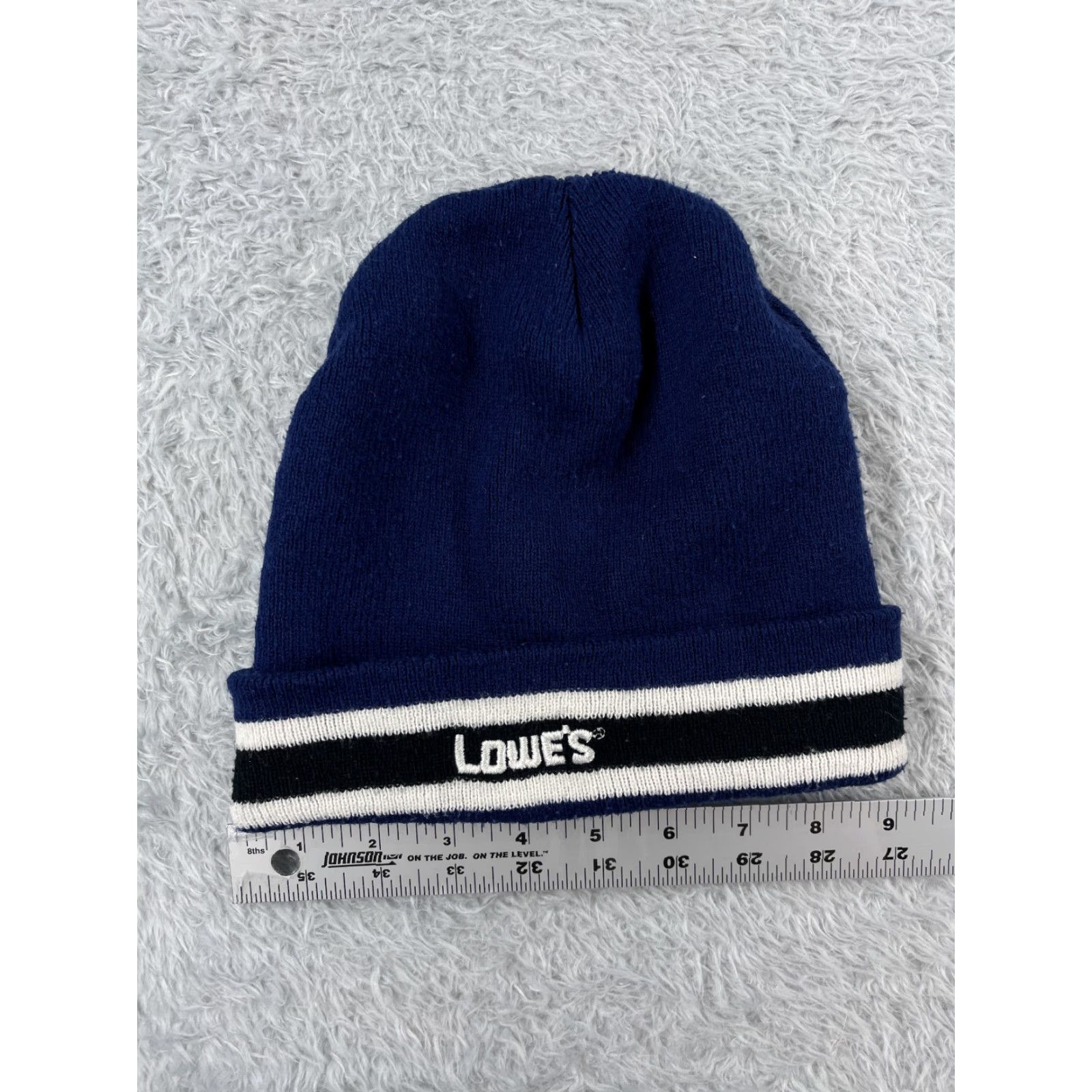 Vintage The Winners Circle Beanie Hat/Cap Adult One Size Blue 100% Acrylic Casual Twill Lightweight Adjustable Mens Winter Fall Spring Summer Outdoor Shirt Size ONE SIZE - 3 Thumbnail