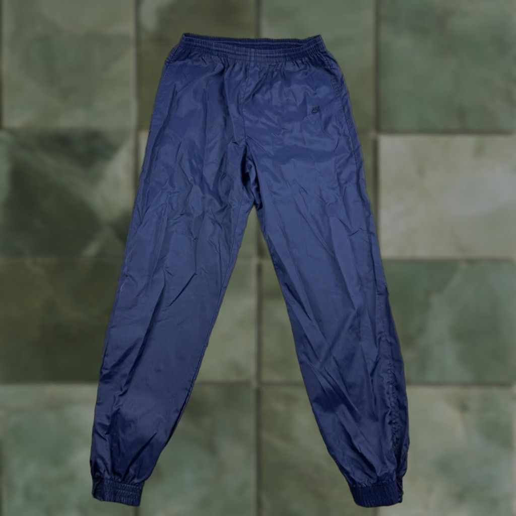 Nike VINTAGE Nike Track Pants Men S Blue 90s American Athletic Casual Sports Drawstring Pants Mens Size US 29 - 1 Thumbnail