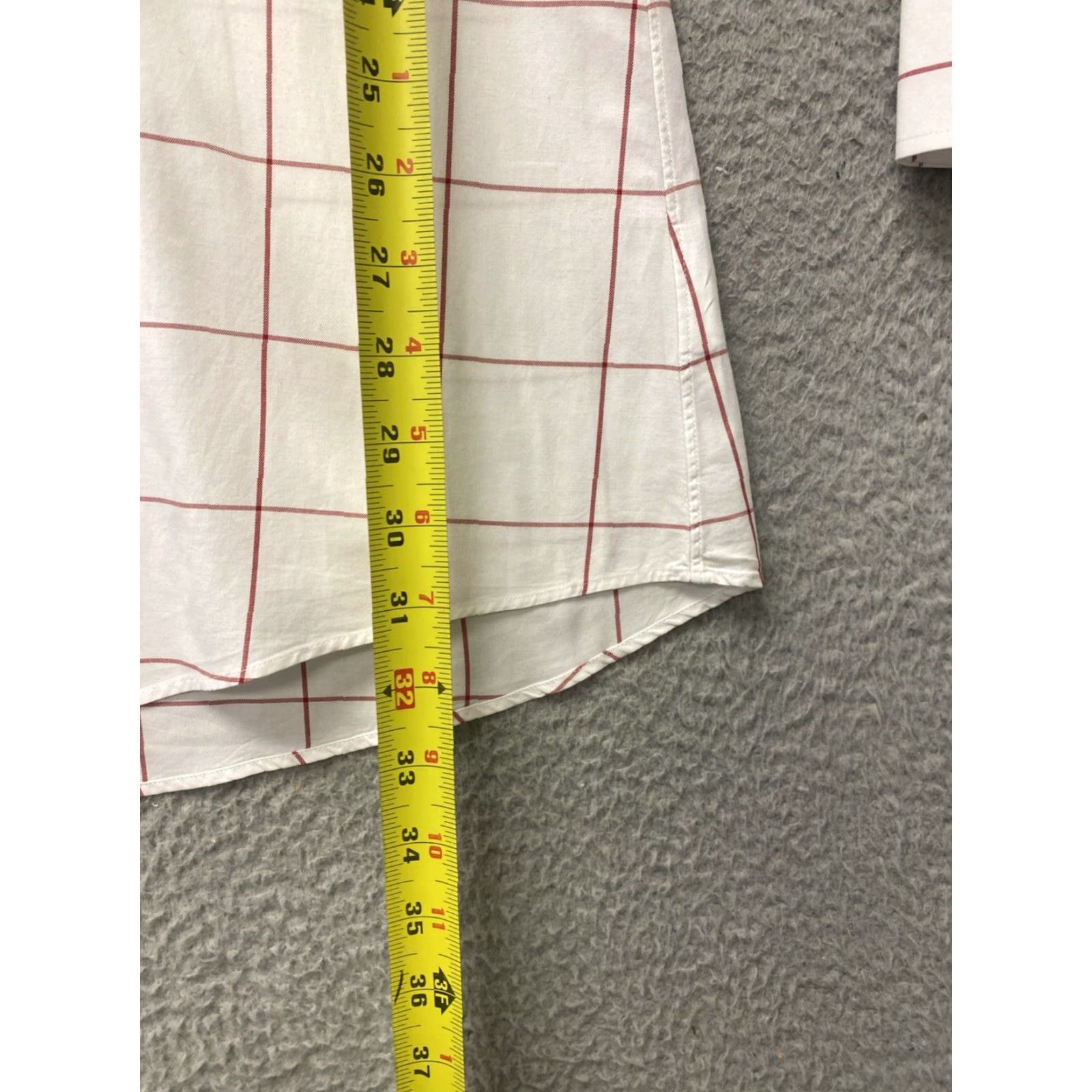 Vintage Indochino Slim Fit Button-Up Shirt Mens White Red Check Long Sleeve L 42" Casual Preppy Size US L / EU 52-54 / 3 - 6 Thumbnail