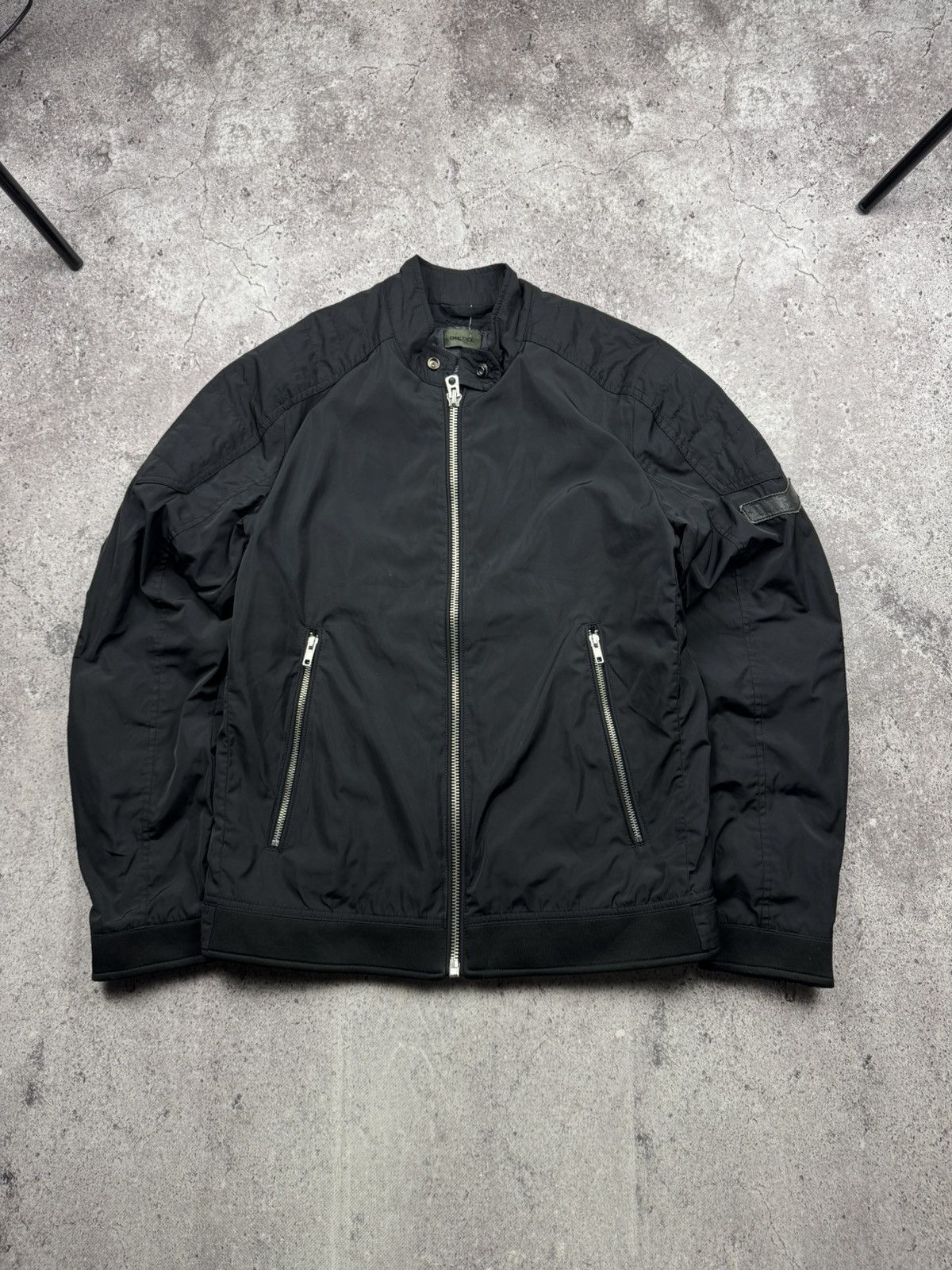 Diesel 🔥Avant Garde Rick Owen’s style ! Diesel Biker Bomber Jacket🔥 Size US M / EU 48-50 / 2 - 1 Thumbnail