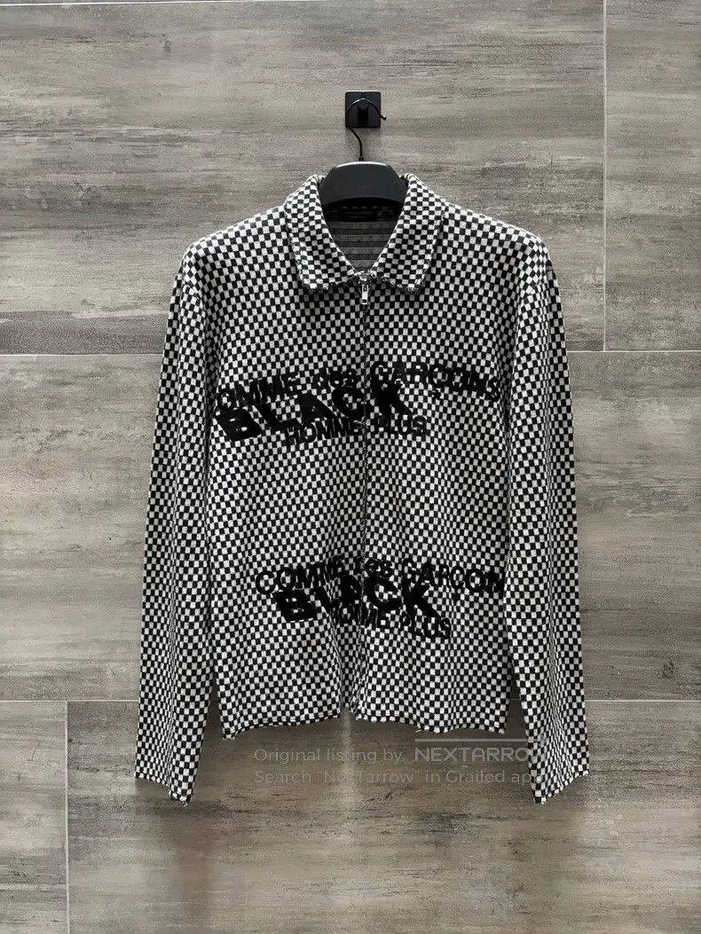 Comme des Garcons Comme Des Garcons Black and White Checkered Zip Knit Sweat Size US XS / EU 42 / 0 - 1 Thumbnail