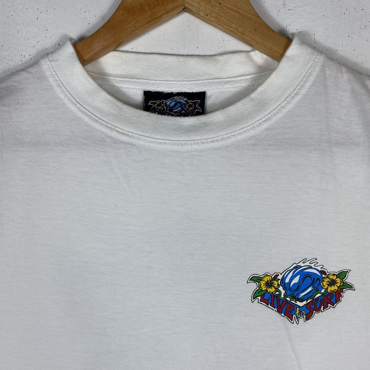 Other Vintage 90's LIVE TO SURF Australia Graphic Surf Tee Size US M / EU 48-50 / 2 - 5 Thumbnail