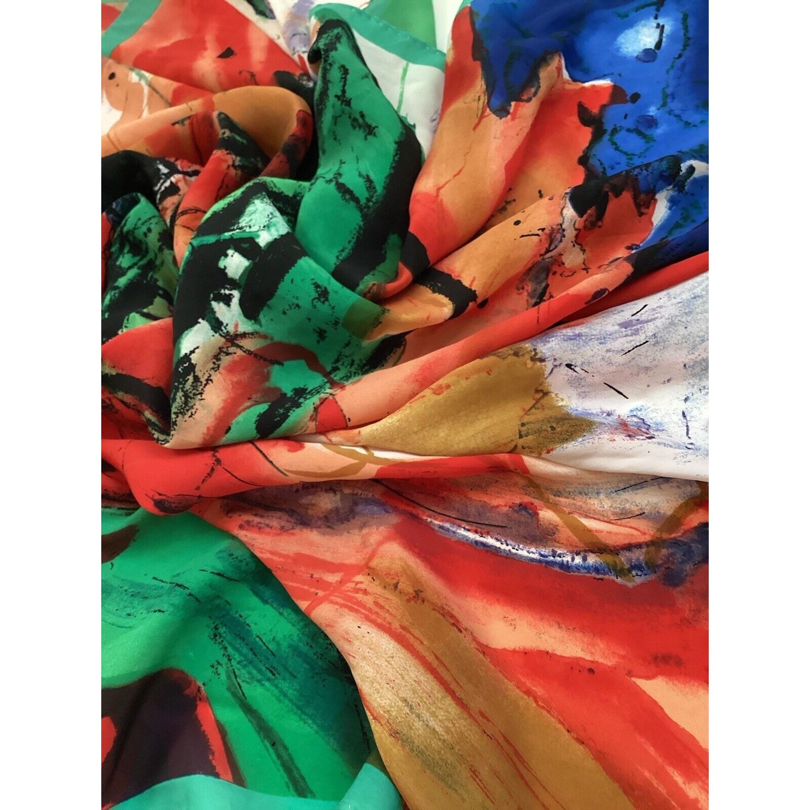 Other CODELLO Multicolor Art Print Silk Scarf 35.5" - 34.5´´ EX CO Size ONE SIZE - 4 Thumbnail