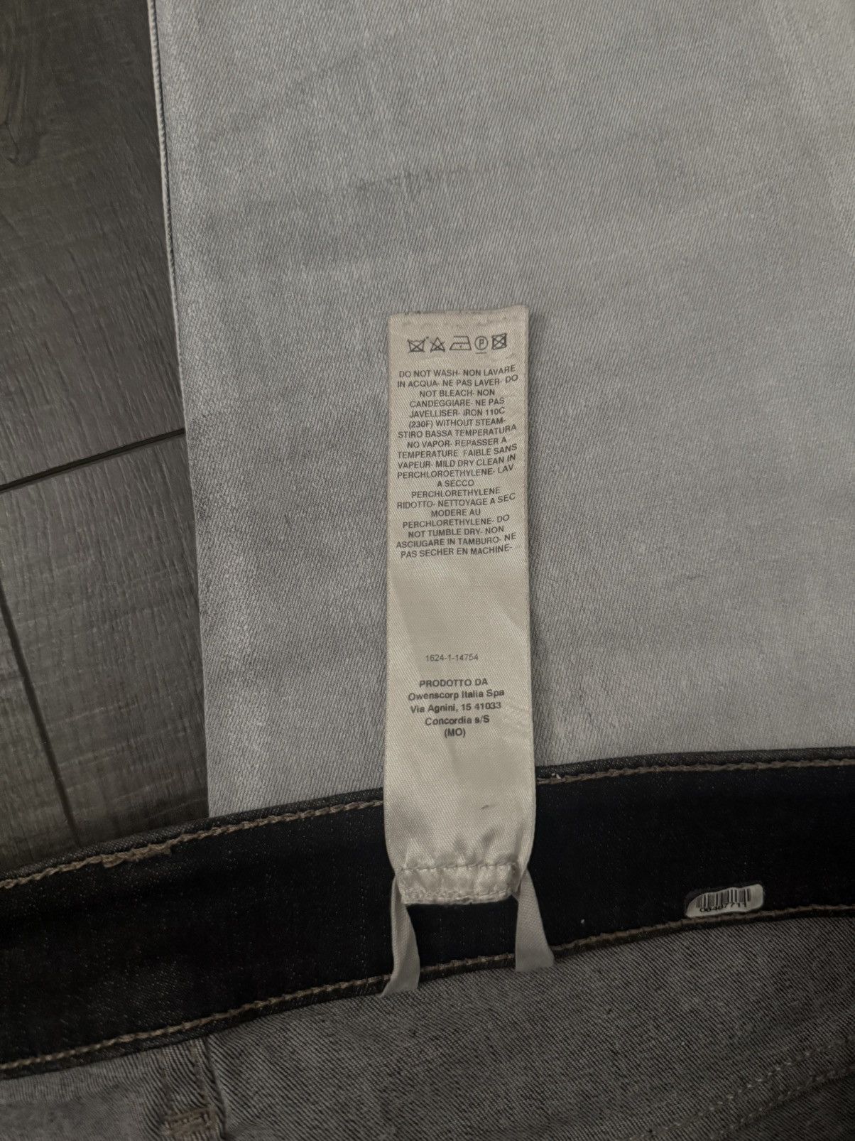 Rick Owens SS20 Rick Owens DRKSHDW Patchwork White Wax Tyrone Cut Denim Size US 31 - 8 Thumbnail