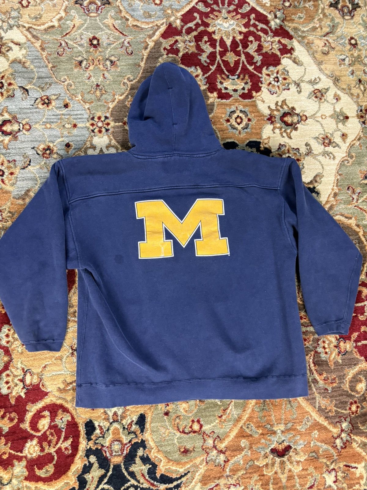NCAA × Vintage 1990’s Michigan Wolverines Hoodie Sweatshirt Size US XL / EU 56 / 4 - 3 Thumbnail
