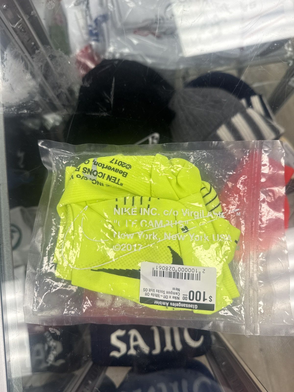 Nike Nike x off white campus socks volt Size ONE SIZE - 2 Thumbnail