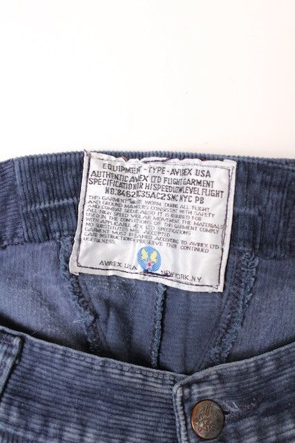 Avirex AVIREX CORDUROY PANTS BLUE - W36/W38 Size US 38 / EU 54 - 2 Thumbnail