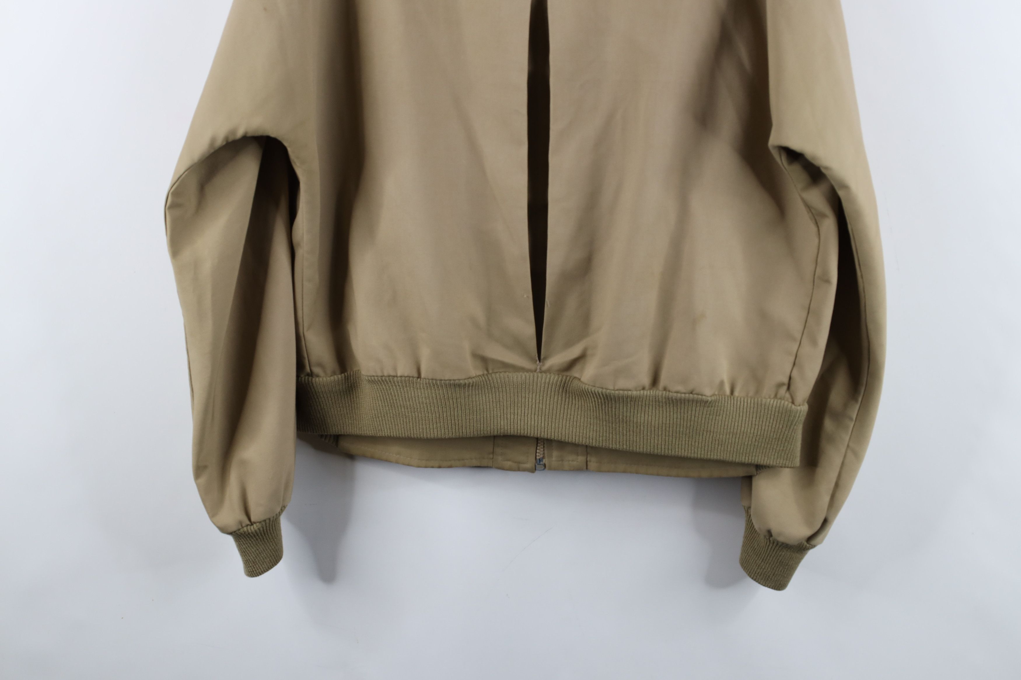 Members Only × Vintage Vintage 70s 80s Members Only Full Zip Bomber Jacket Beige Size US XXL / EU 58 / 5 - 15 Thumbnail