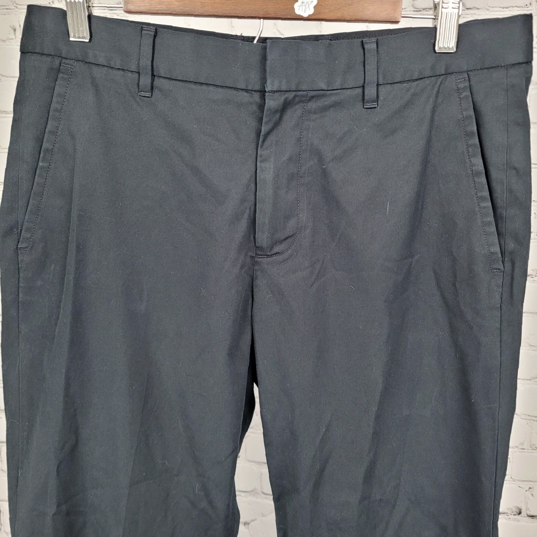 Bonobos Bonobos Pants 32x32 Black Slim Cotton Stretch Chino Flat Front Dress Mens Size US 32 / EU 48 - 6 Thumbnail
