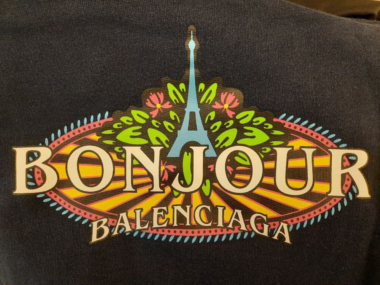 Balenciaga Bonjour Hoodie Size US M / EU 48-50 / 2 - 4 Thumbnail
