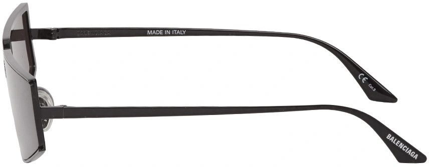 Balenciaga o1mt1gz0624 Size: OS / Shield Rectangle Sunglasses in Black Size ONE SIZE - 2 Thumbnail