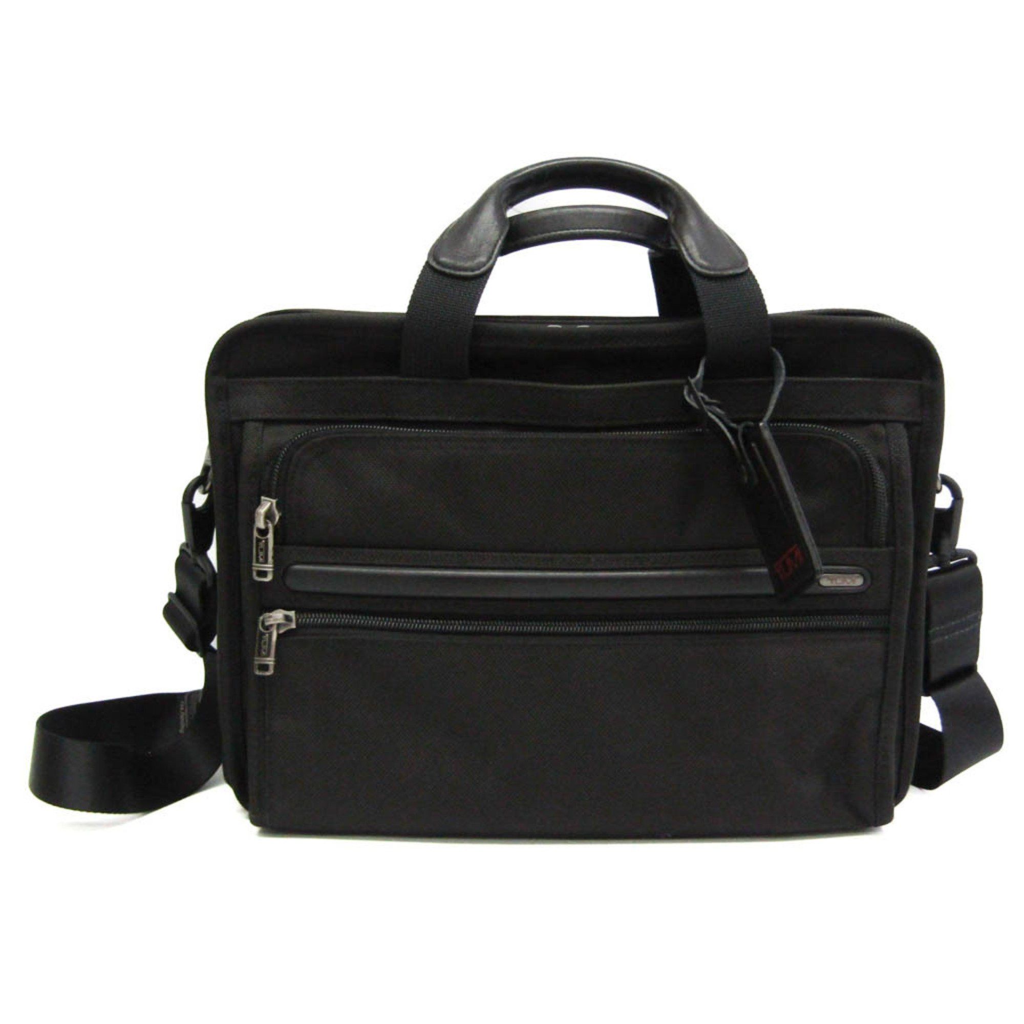 image of Tumi Alpha Essential 26130D4 Men's Nylon Canvas Briefcase,laptop Bag,shoulder Bag Black