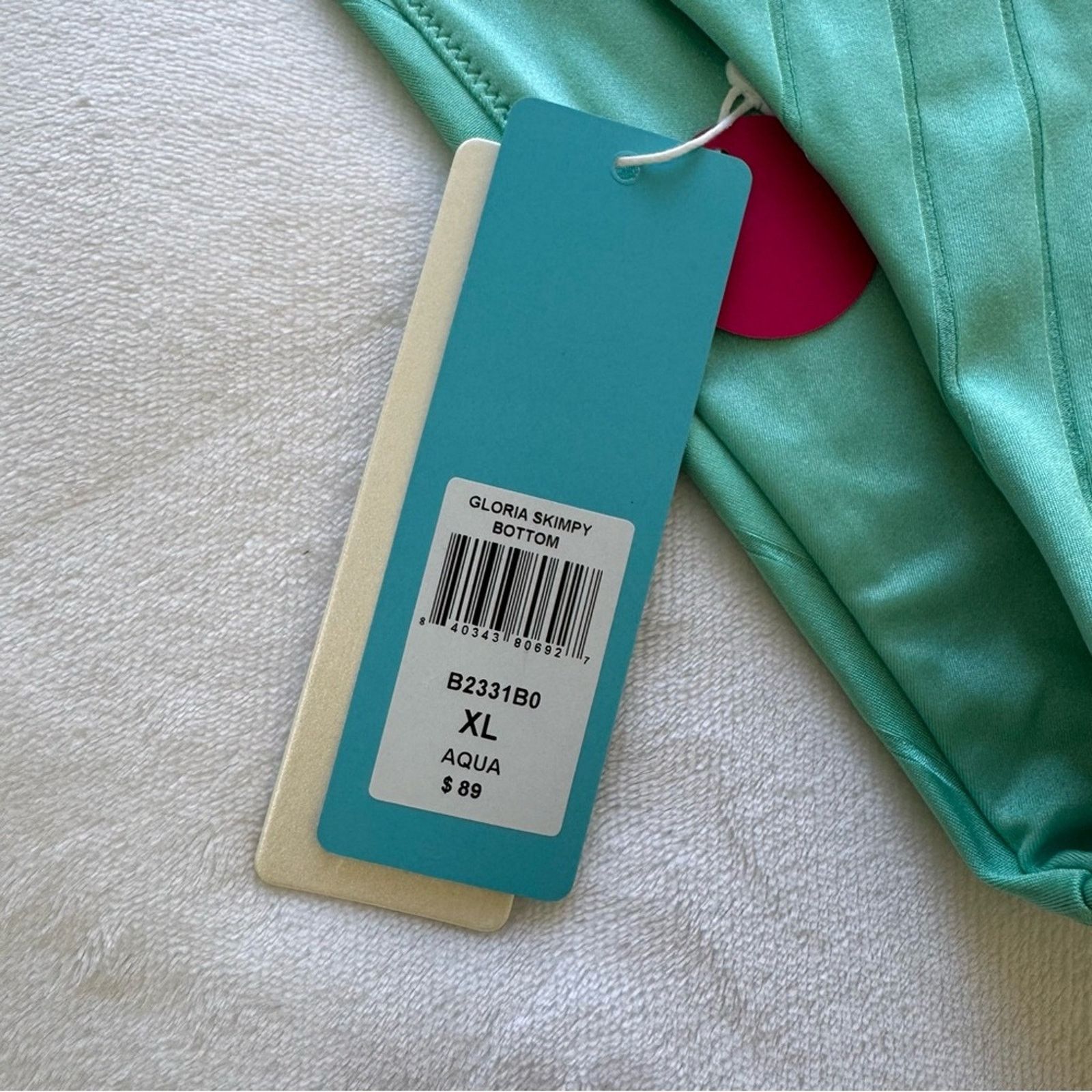 NBDN Nobrandedon NWT! Beach Bunny Aqua Women's Swimwear Set, Size L/XL Size L / US 10 / IT 46 - 10 Thumbnail