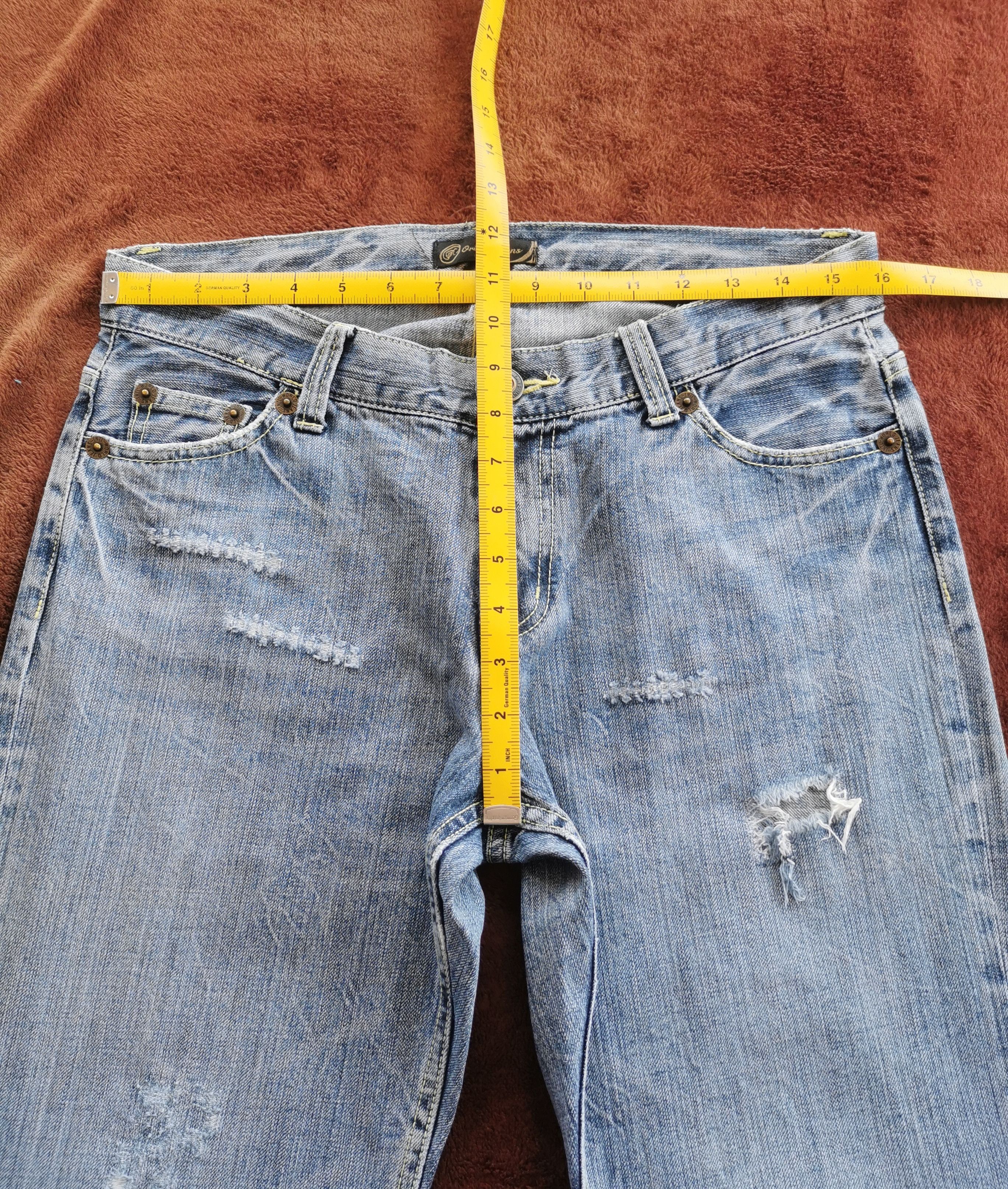 A1923 Oririns Bootcuts Distressed Jeans Size 32''x31'' Size US 32 / EU 48 - 8 Thumbnail