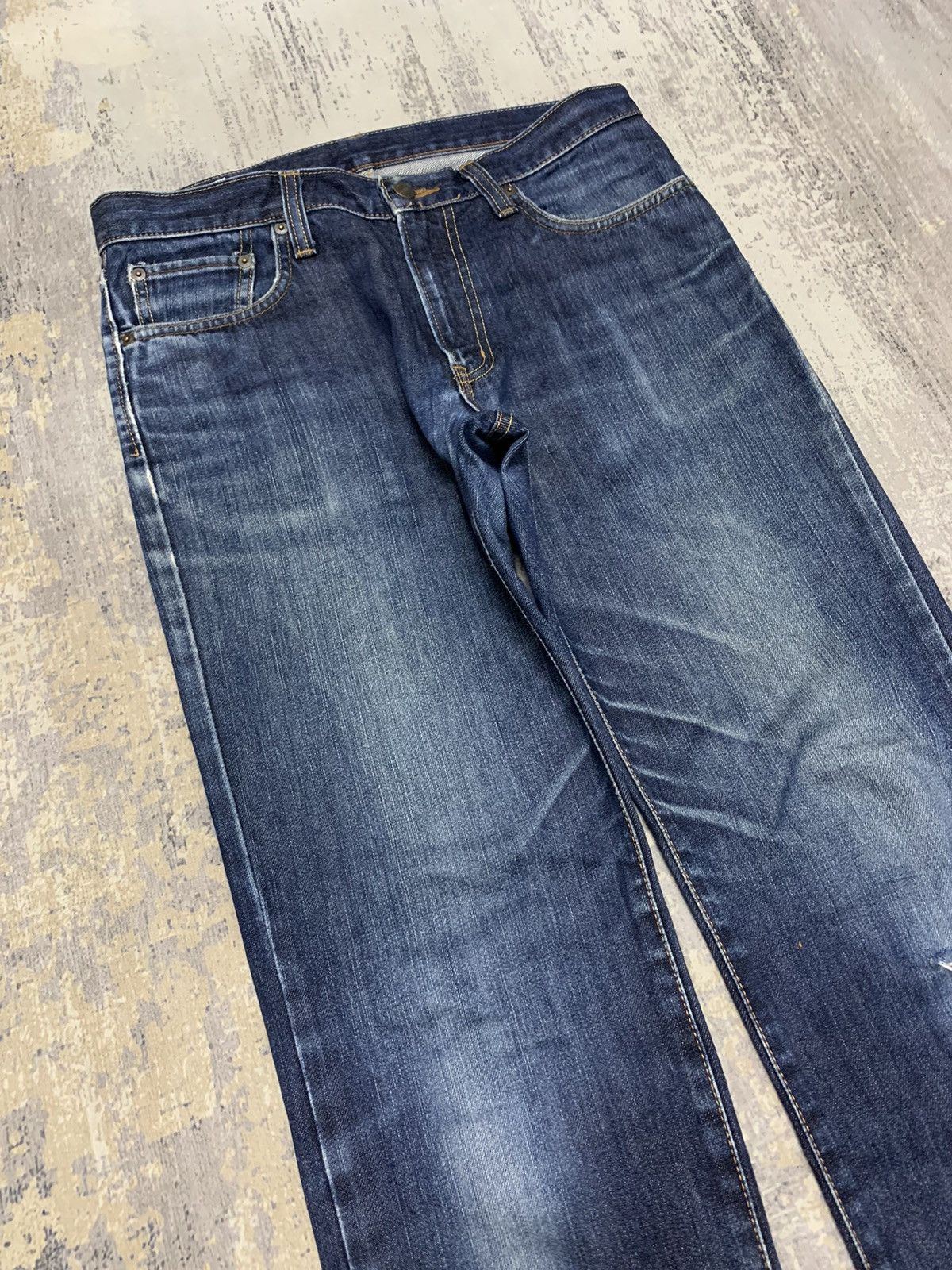 Japanese Brand Vintage EDWIN International Basic Distressed Denim Jean Size US 33 - 2 Thumbnail