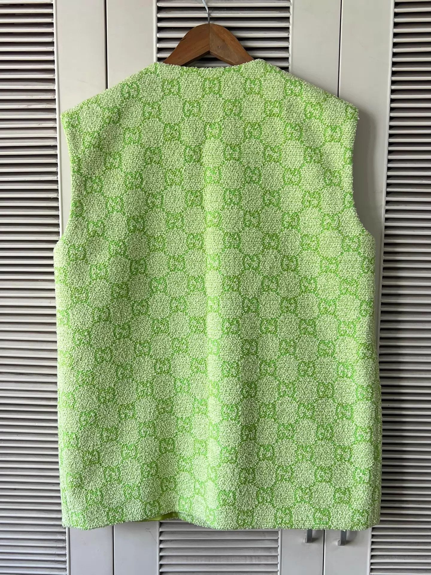 Gucci Gucci Green Tweed Double G Print Women's Vest + Shorts Set Size S / US 4 / IT 40 - 3 Thumbnail