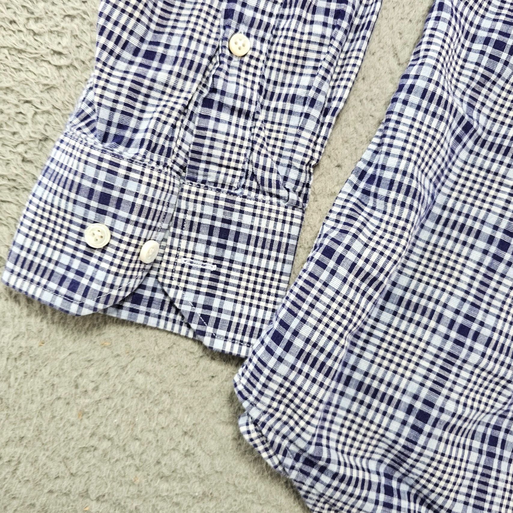 Peter Millar Peter Millar Collection Shirt Mens Large Blue Check Long Sleeve Chambray Button-Up Size US L / EU 52-54 / 3 - 4 Thumbnail