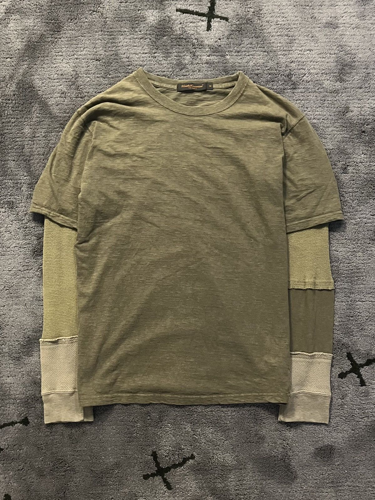 Undercover AW03 Paper Doll Brown Hybrid Thermal Long Sleeve Shirt Size US M / EU 48-50 / 2 - 2 Thumbnail