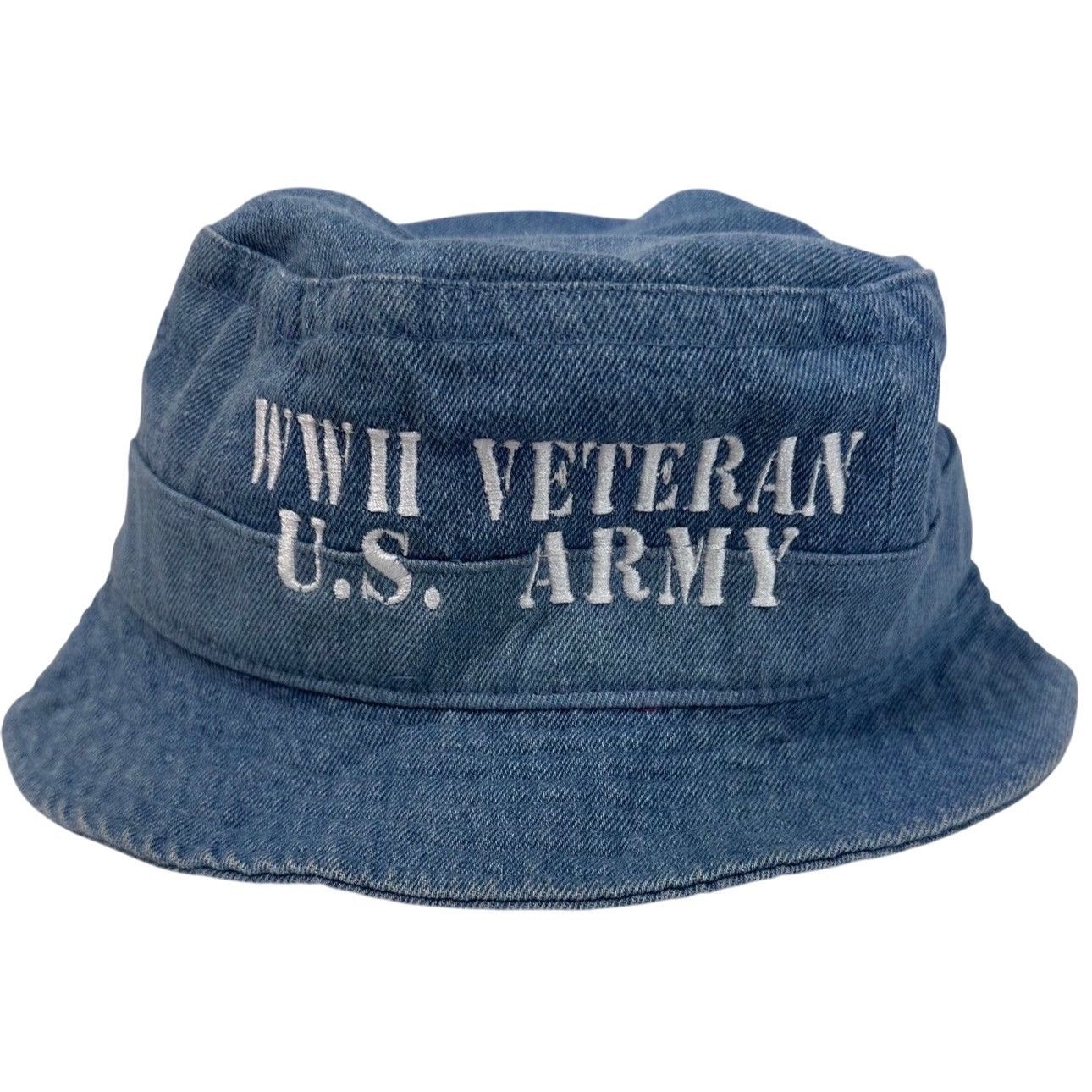 Other World War II Veteran U.S. Army Denim Bucket Hat - NWT Size ONE SIZE - 1 Thumbnail