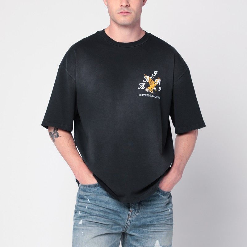 Amiri Amiri Black Cotton T-Shirt Size US S / EU 44-46 / 1 - 1 Thumbnail