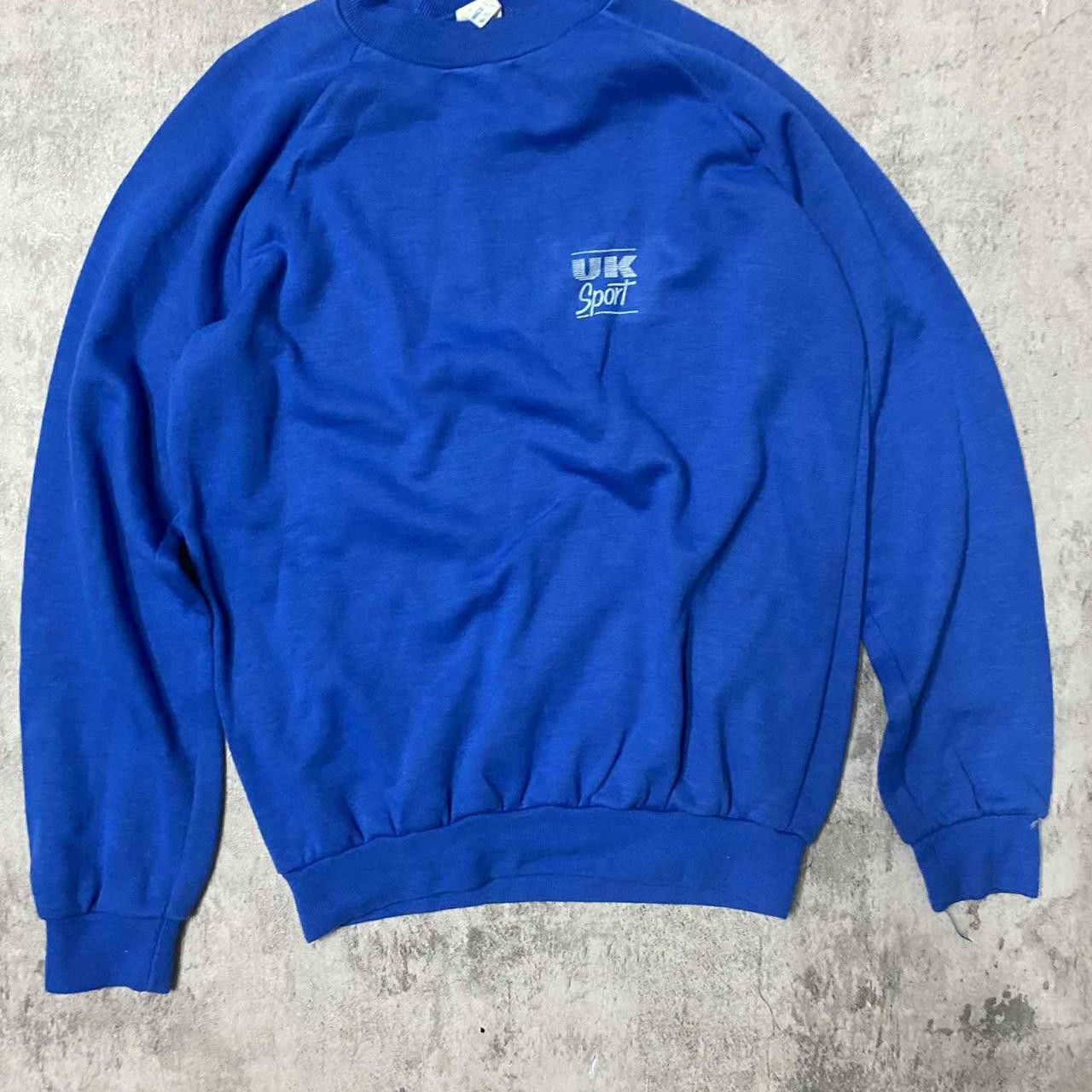 Other Blue vintage UK Sport sweatshirt sportswear Size US L / EU 52-54 / 3 - 1 Thumbnail