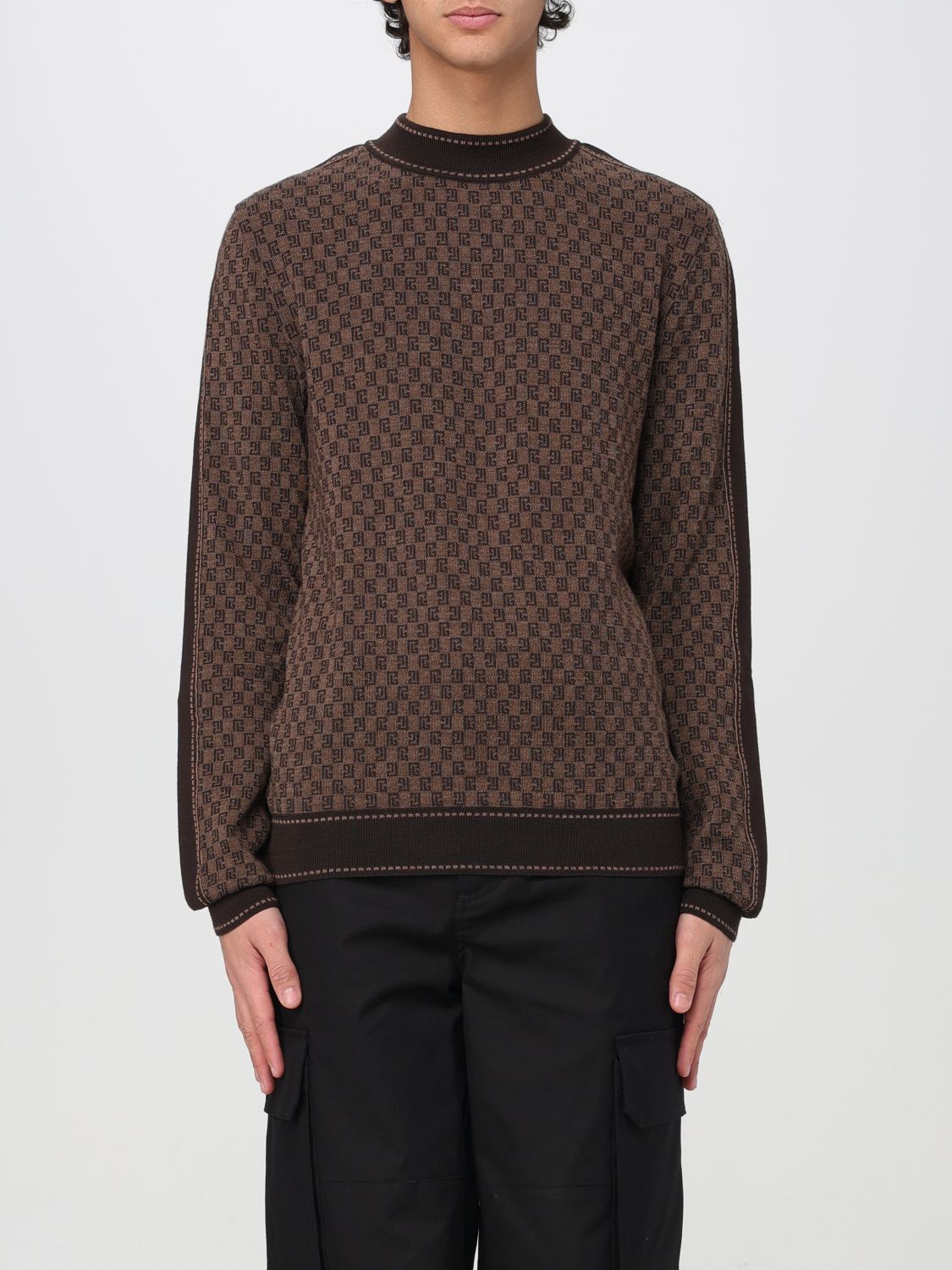 Image of Balmain Sweater Men Brown (Size XL)