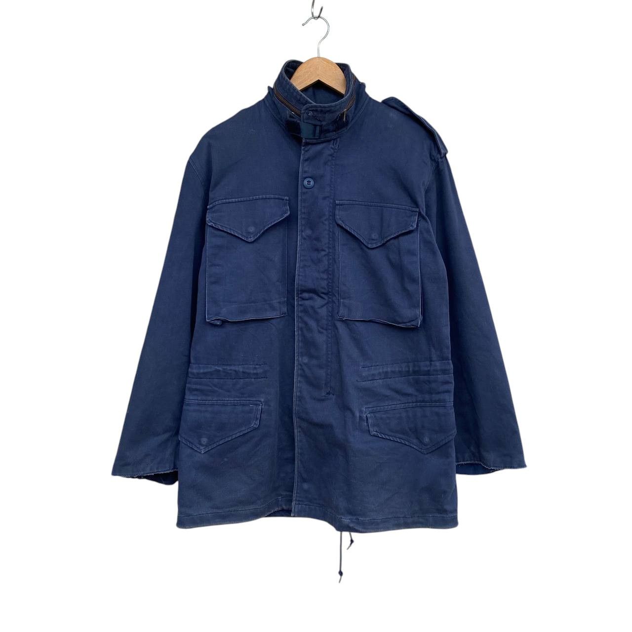 Alpha Industries Vintage 80s Alpha Industries Navy M-65 Field Jacket Scovill Size US S / EU 44-46 / 1 - 1 Thumbnail