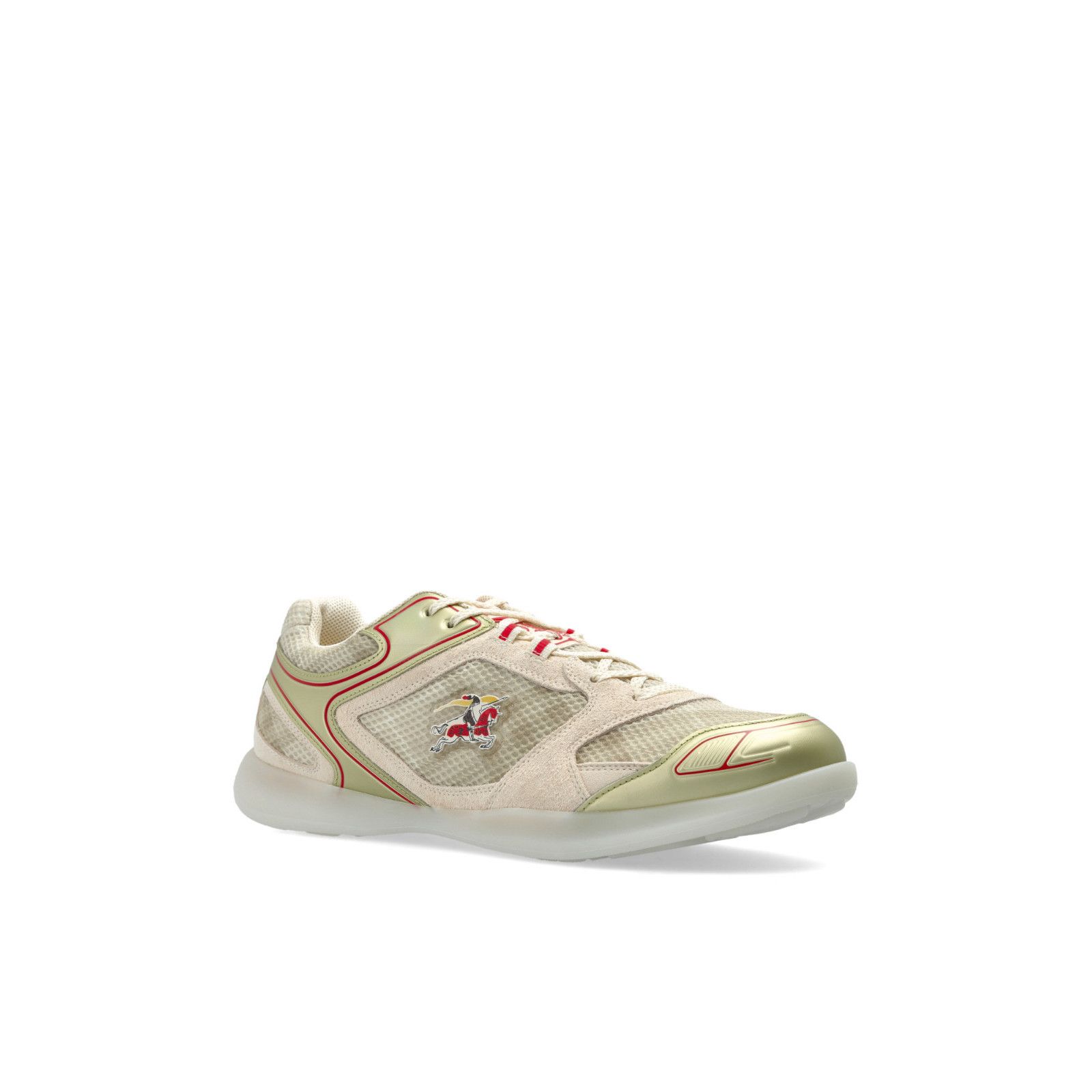 Burberry BURBERRY Matrix Cream Leather Sneakers New & Authentic (Men' Size US 8 / EU 41 - 2 Thumbnail