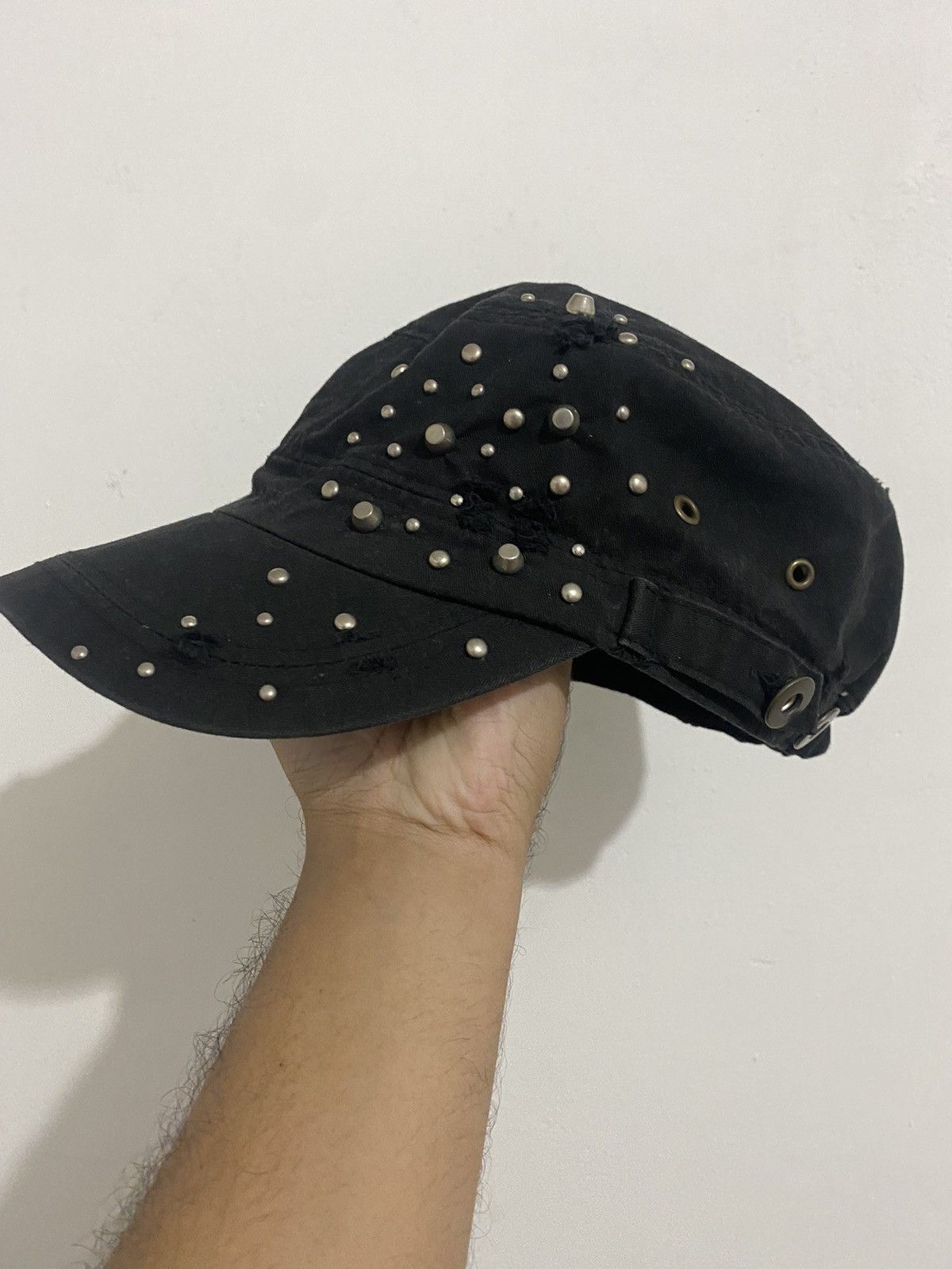 If Six Was Nine × Japanese Brand × Le Grande Bleu (L.G.B.) Japanese studed cadet hat ifsixwasnine kmrii styled Size ONE SIZE - 1 Thumbnail