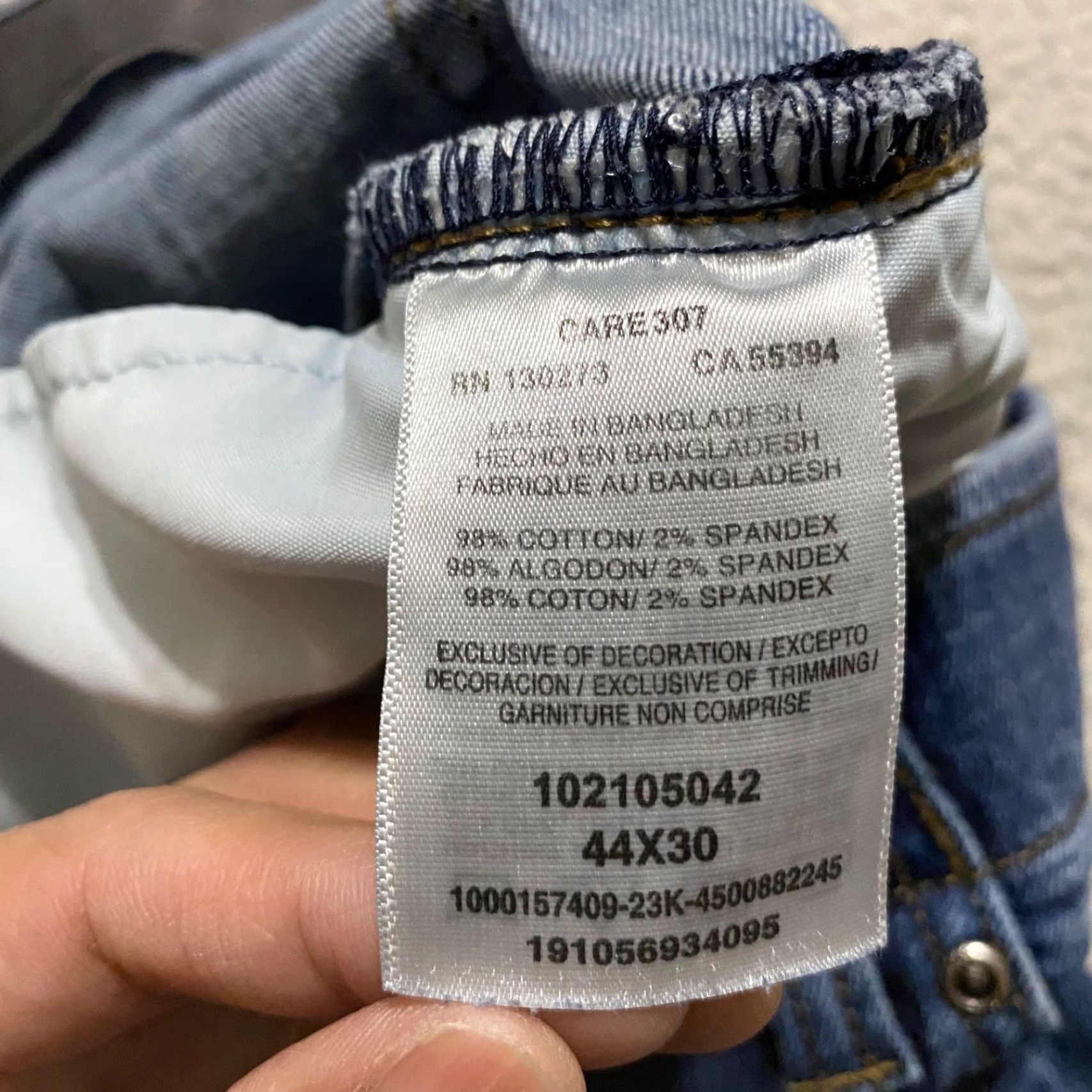 Lee Lee Jeans Mens Straight Jeans 44x30 Blue Denim Extreme Motion Mid Rise Size US 44 / EU 60 - 4 Thumbnail