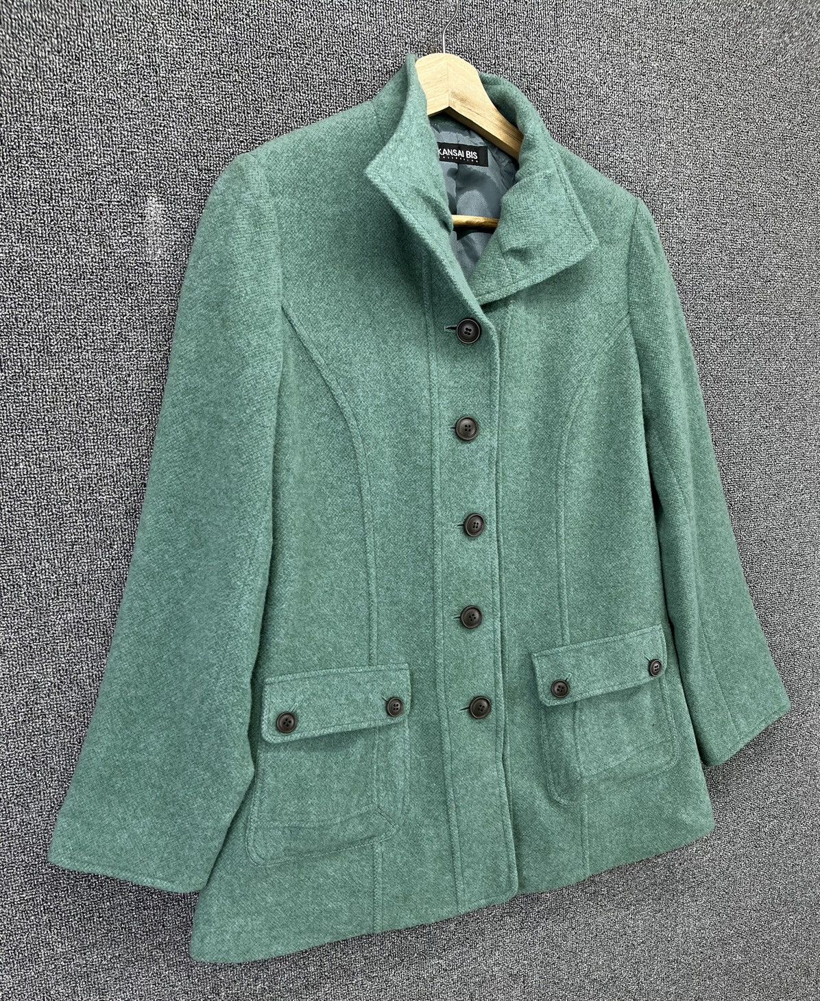Japanese Brand Kansai Bis By Kansai Yamamoto Wool Cardigan Jacket Size M / US 6-8 / IT 42-44 - 3 Thumbnail