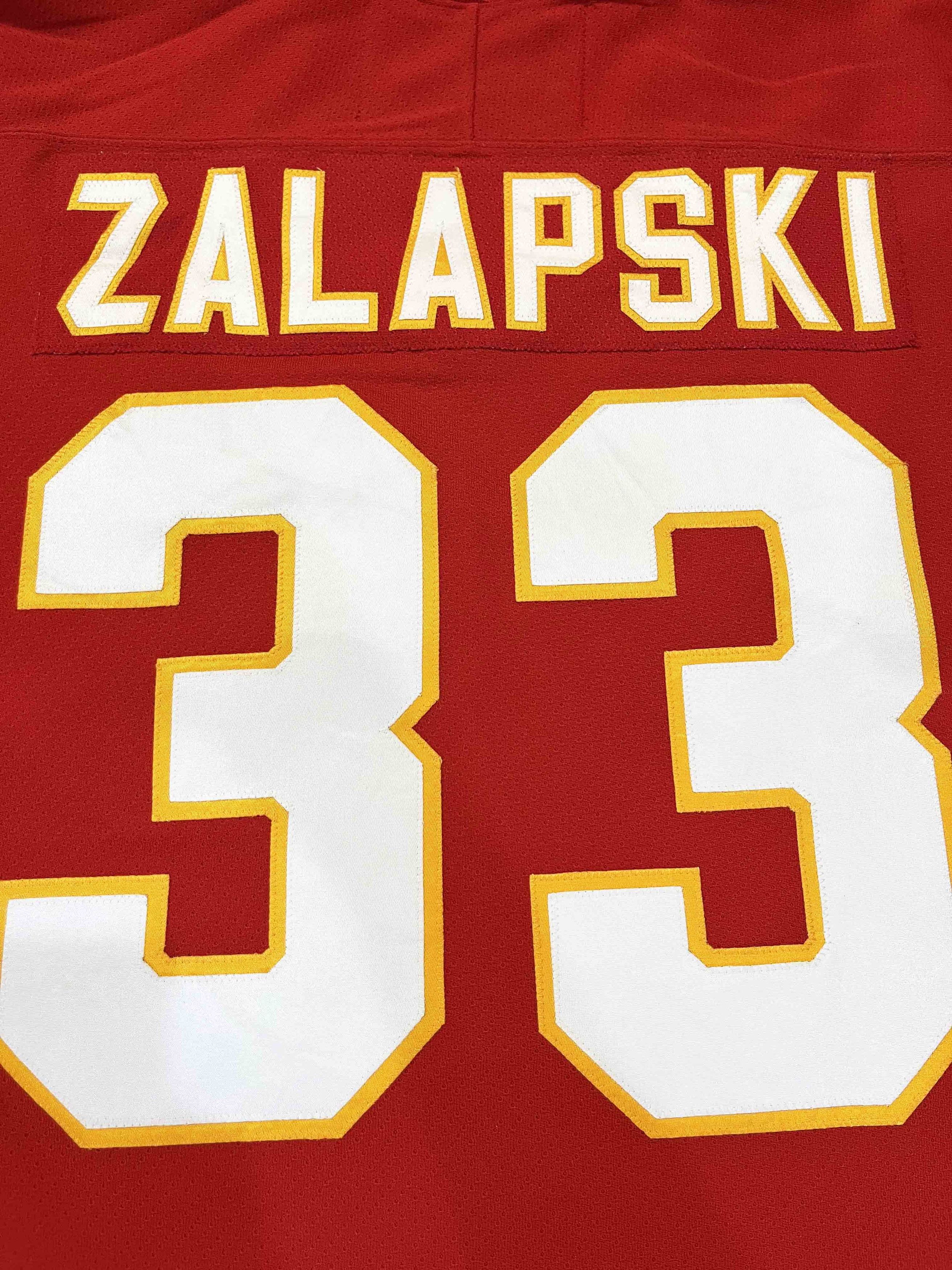 Ccm × NHL CCM Vintage Calgary Flames ZALAPSKI #33 NHL Hockey Jersey Size US XL / EU 56 / 4 - 6 Thumbnail