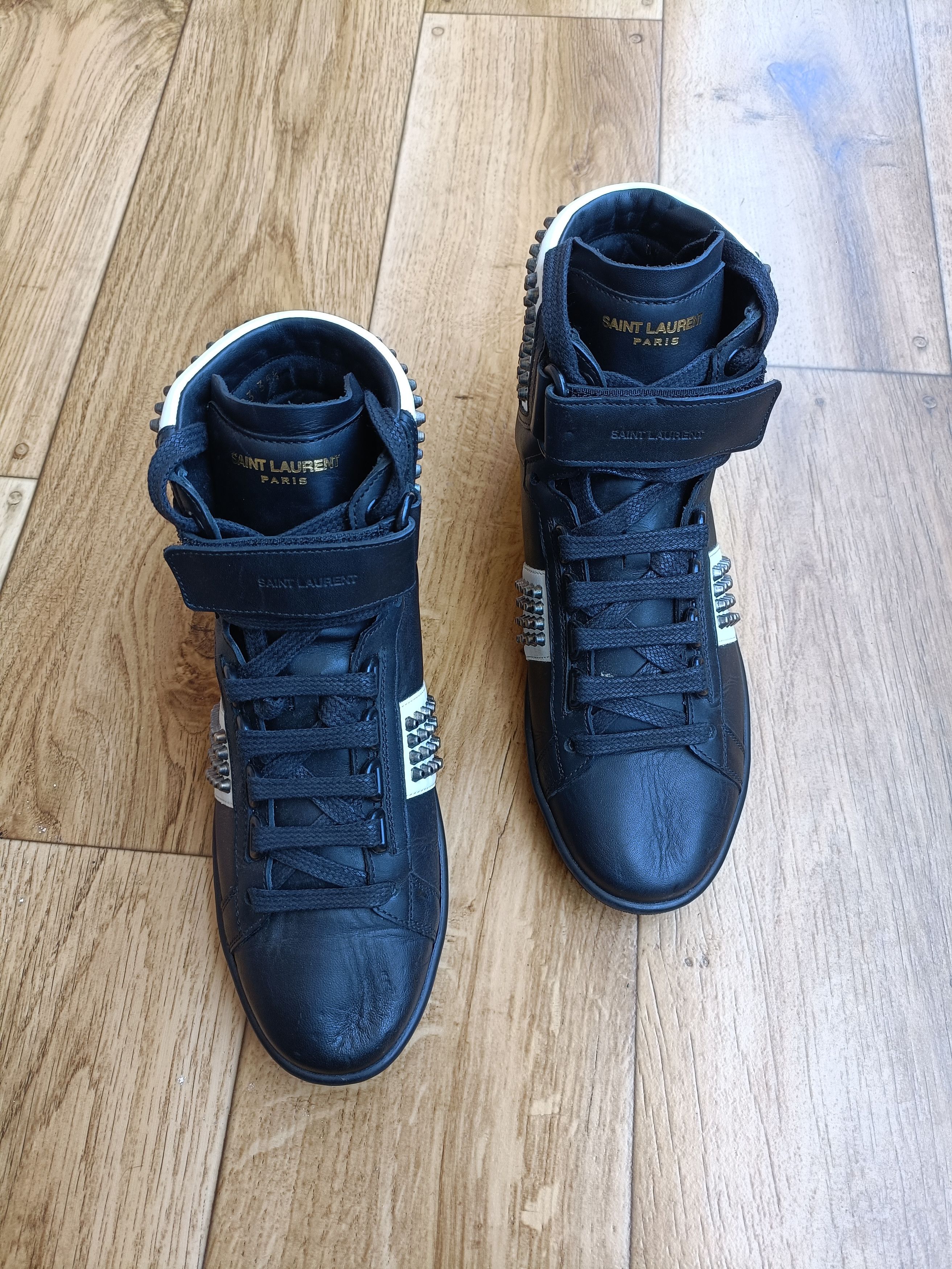 Saint Laurent Paris Saint Laurent High Top Trainers Size US 5 / IT 35 - 3 Thumbnail