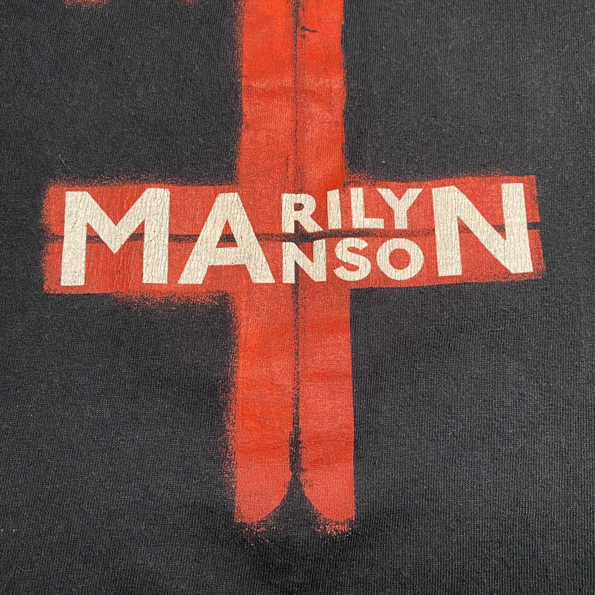 Band Tees × Marilyn Manson × Vintage Marilyn Manson Vintage Y2K Rock Band Tee Rare Size US L / EU 52-54 / 3 - 9 Thumbnail