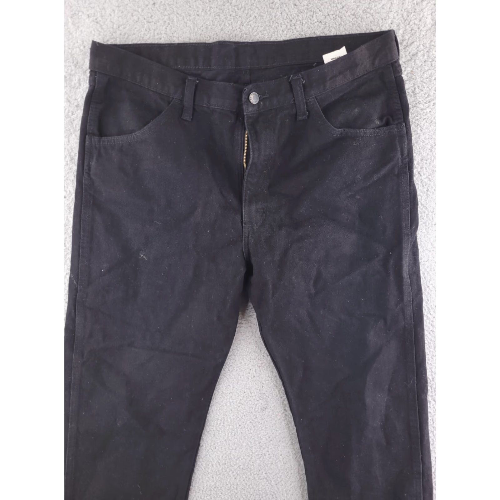Wrangler Wrangler Jeans Mens 36x34 Black Straight Cotton Denim Pants Size US 36 / EU 52 - 5 Thumbnail
