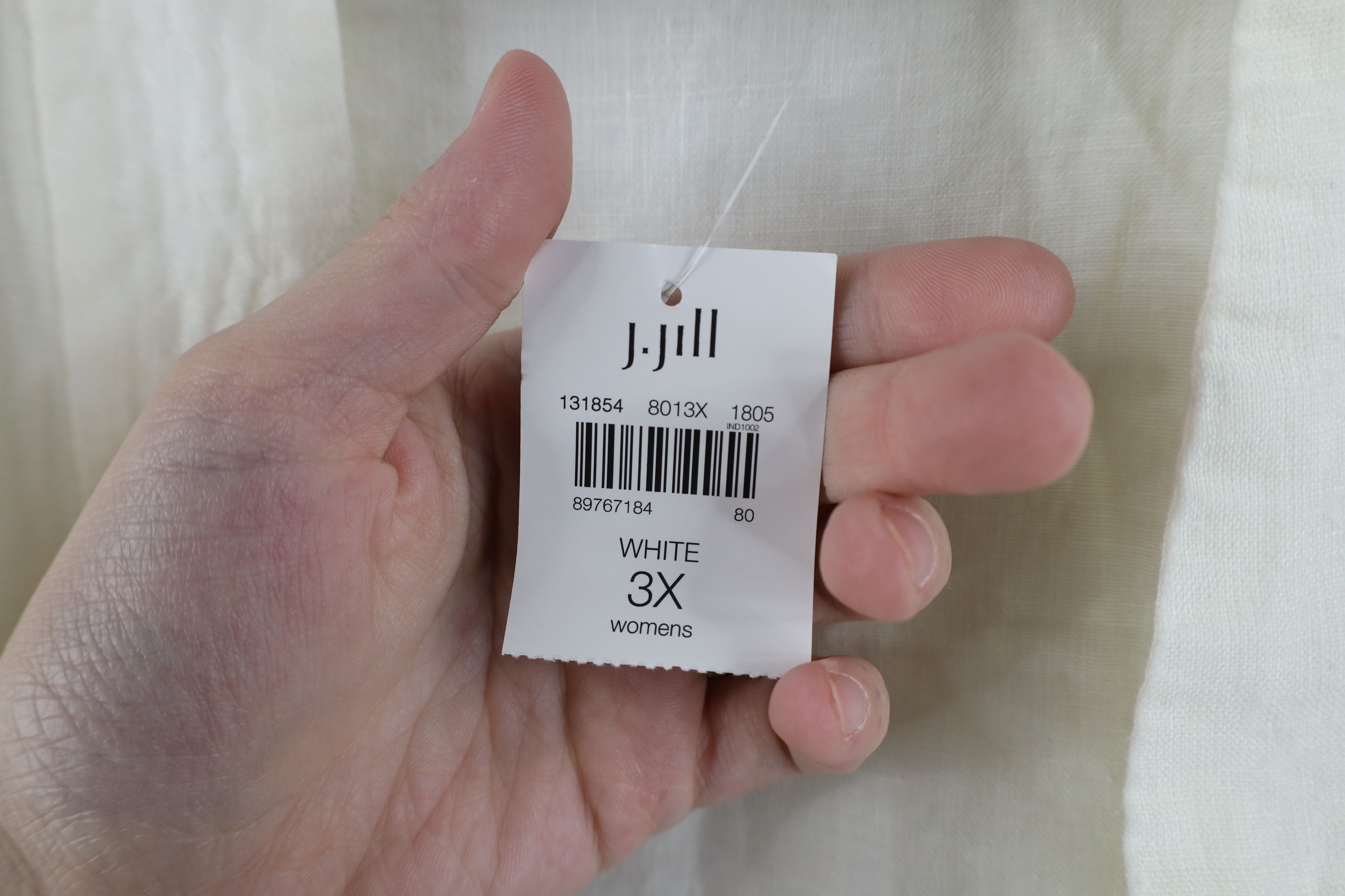 J. Jill × Vintage New J Jill Pure Jill Lined Open Front Cardigan Shirt Cream Size 3XL / US 20-22 - 6 Thumbnail