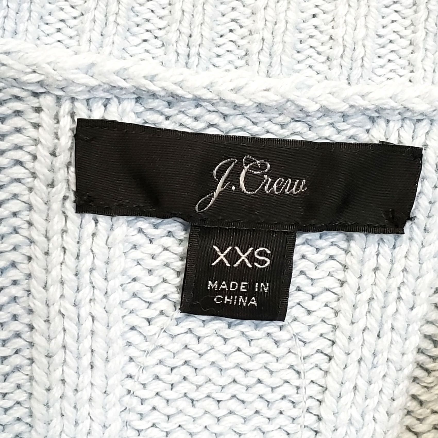 J.Crew J.CREW Pullover Shirt? No, Sweater. LIGHT BLUE Mock Neck XXS Womens Knit Cotton Casual Classic All Seasons Pullover Shirt? Size XXS / US 00 / IT 34 - 3 Thumbnail
