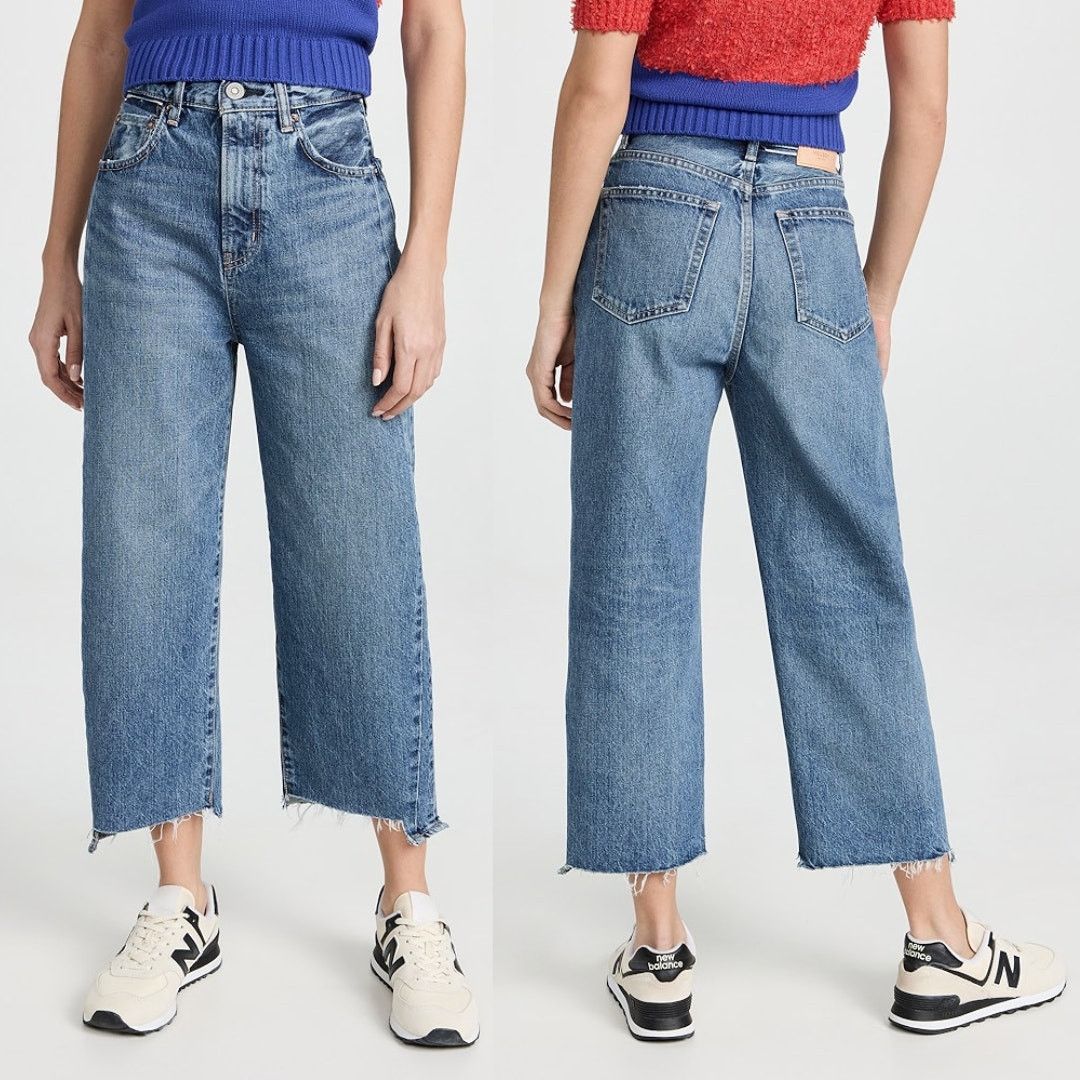 MOUSSY Moussy Vintage | NWT MV Dunkirk Round Cropped Jeans 28 Size 28" / US 6 / IT 42 - 1 Thumbnail