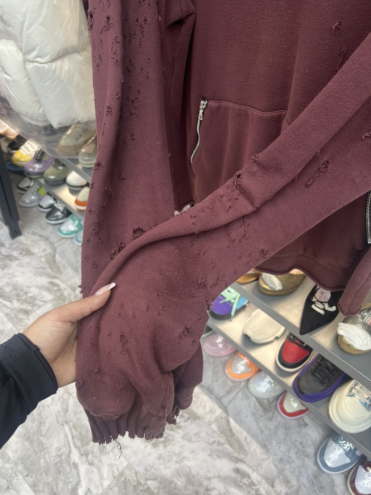 Amiri Amiri Ripped Hoodie Size US L / EU 52-54 / 3 - 4 Thumbnail