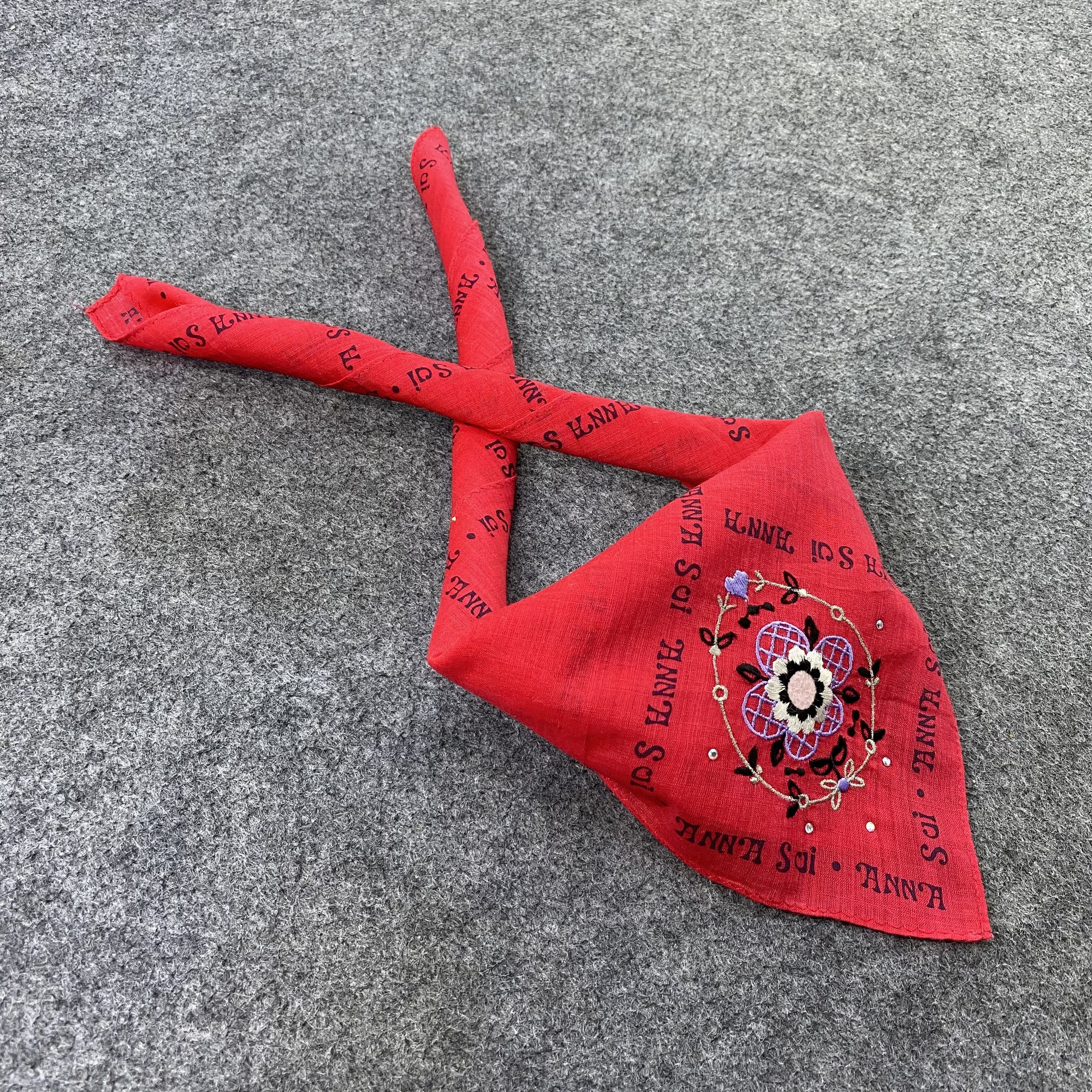 Anna Sui Anna Sui Handkerchief Neckerchief Bandana-B1569 Size ONE SIZE - 1 Thumbnail