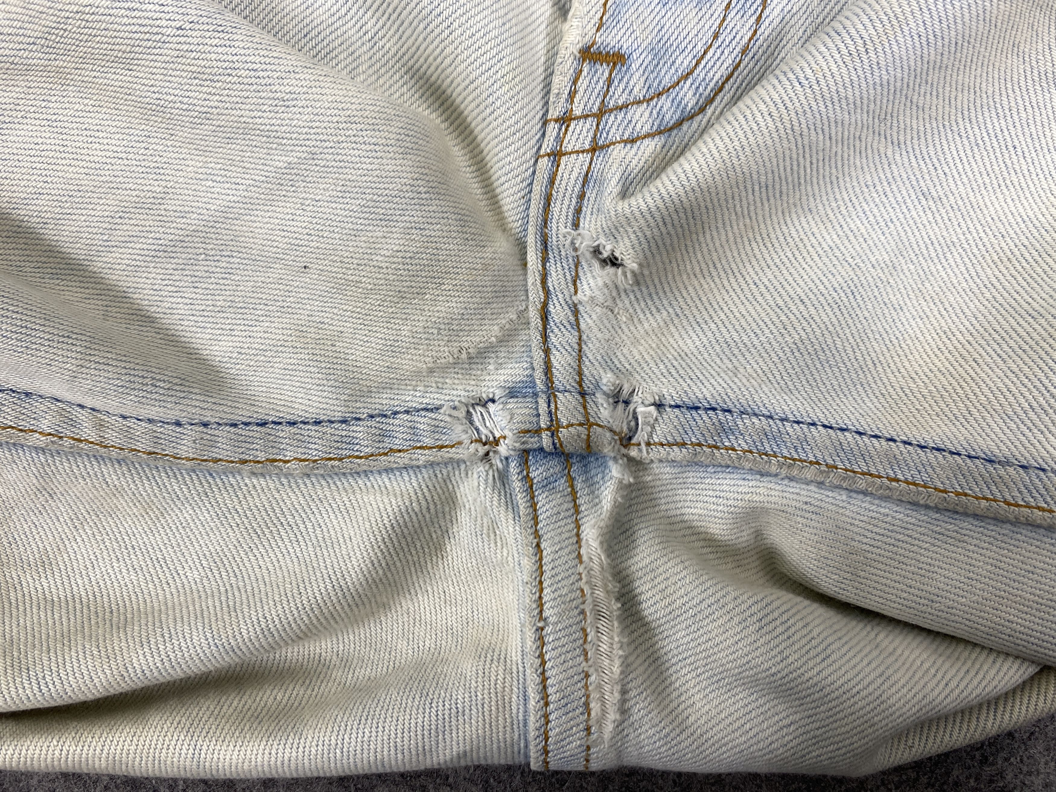 Levi's Light Blue Vintage Levis 501 Patchwork Jeans 29x28.5-JN3116 Size US 29 - 14 Thumbnail