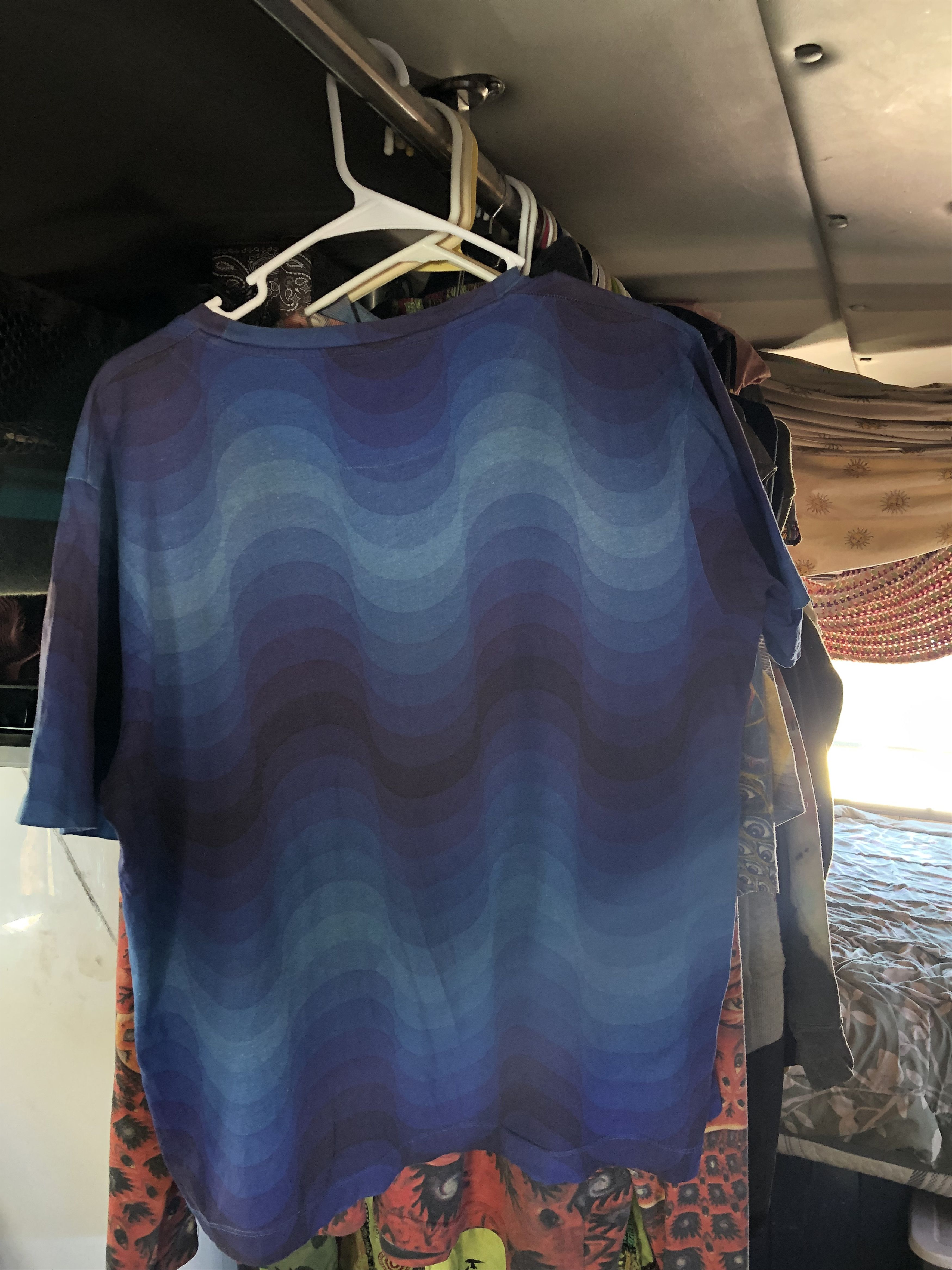 Dries Van Noten Dries Van Noten x Verner Panton Blue Wave Print Shirt Size US L / EU 52-54 / 3 - 2 Thumbnail