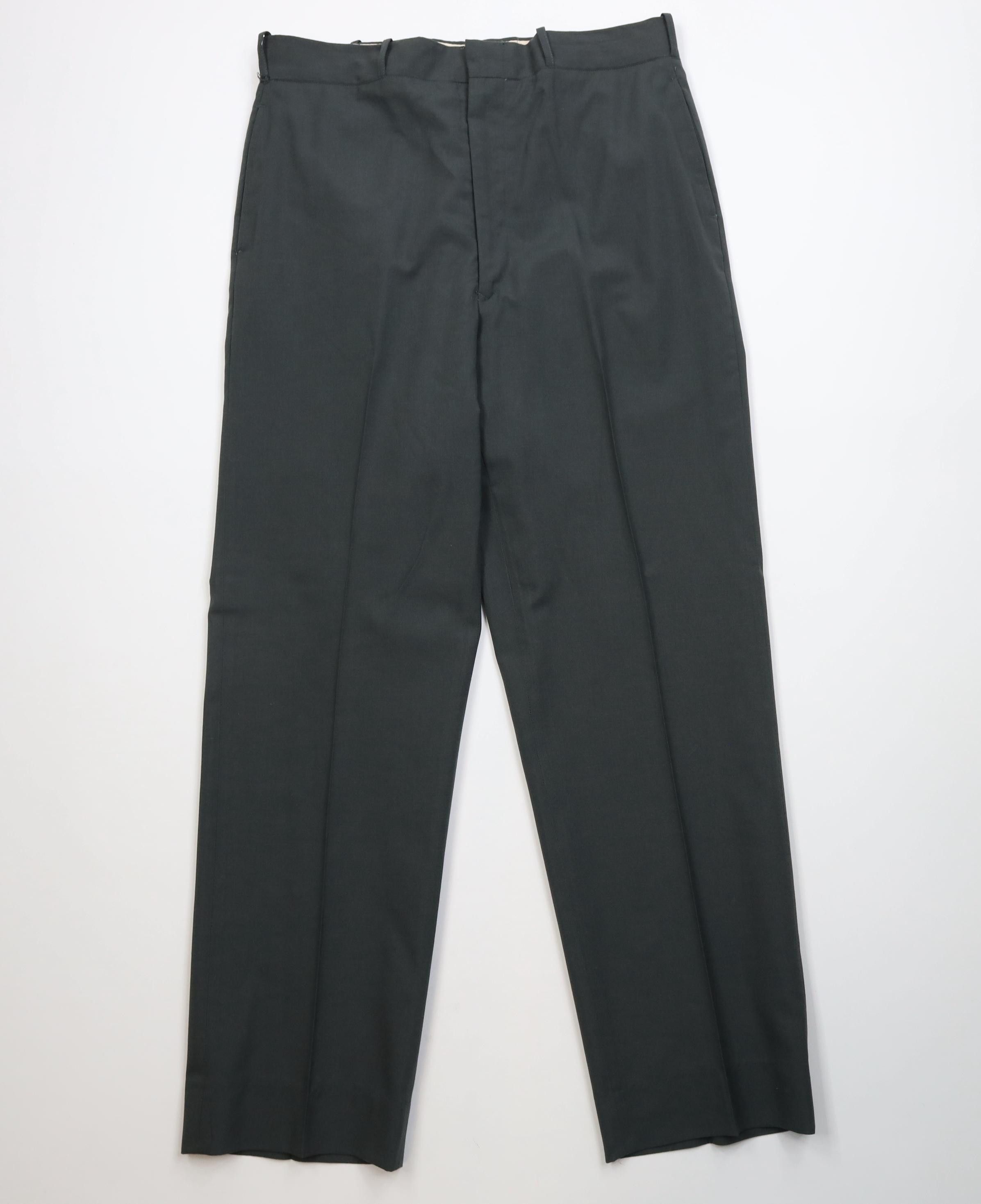 Vintage Vintage 60s Vietnam War Tropical Wool Wide Leg Pants Size US 35 - 1 Thumbnail