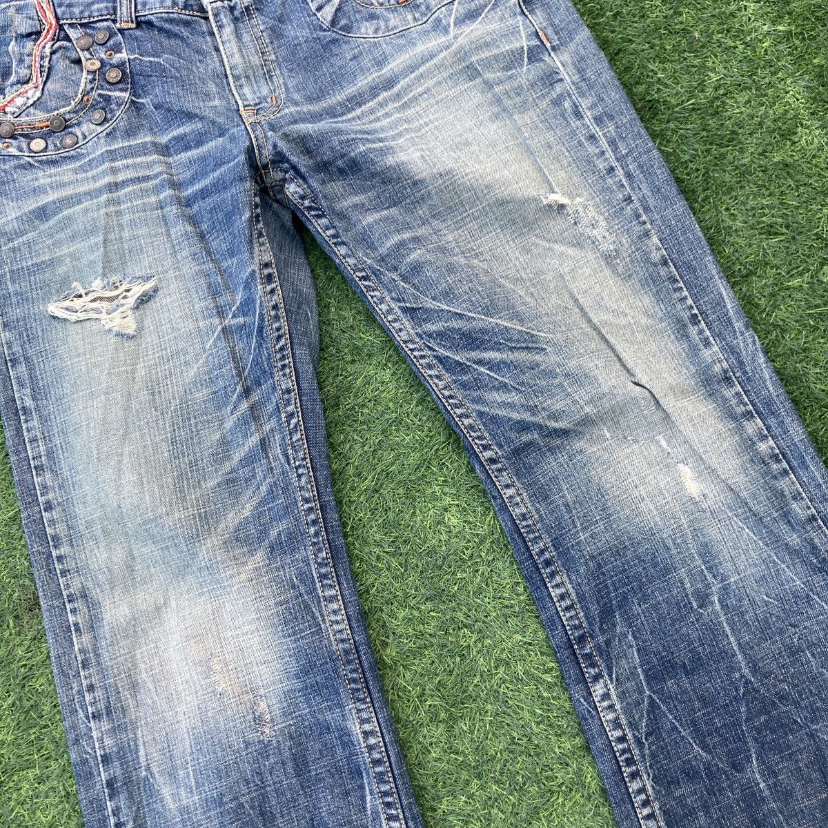 If Six Was Nine RED PEPPER FLARED BOOTCUT JEANS Size US 32 / EU 48 - 4 Thumbnail